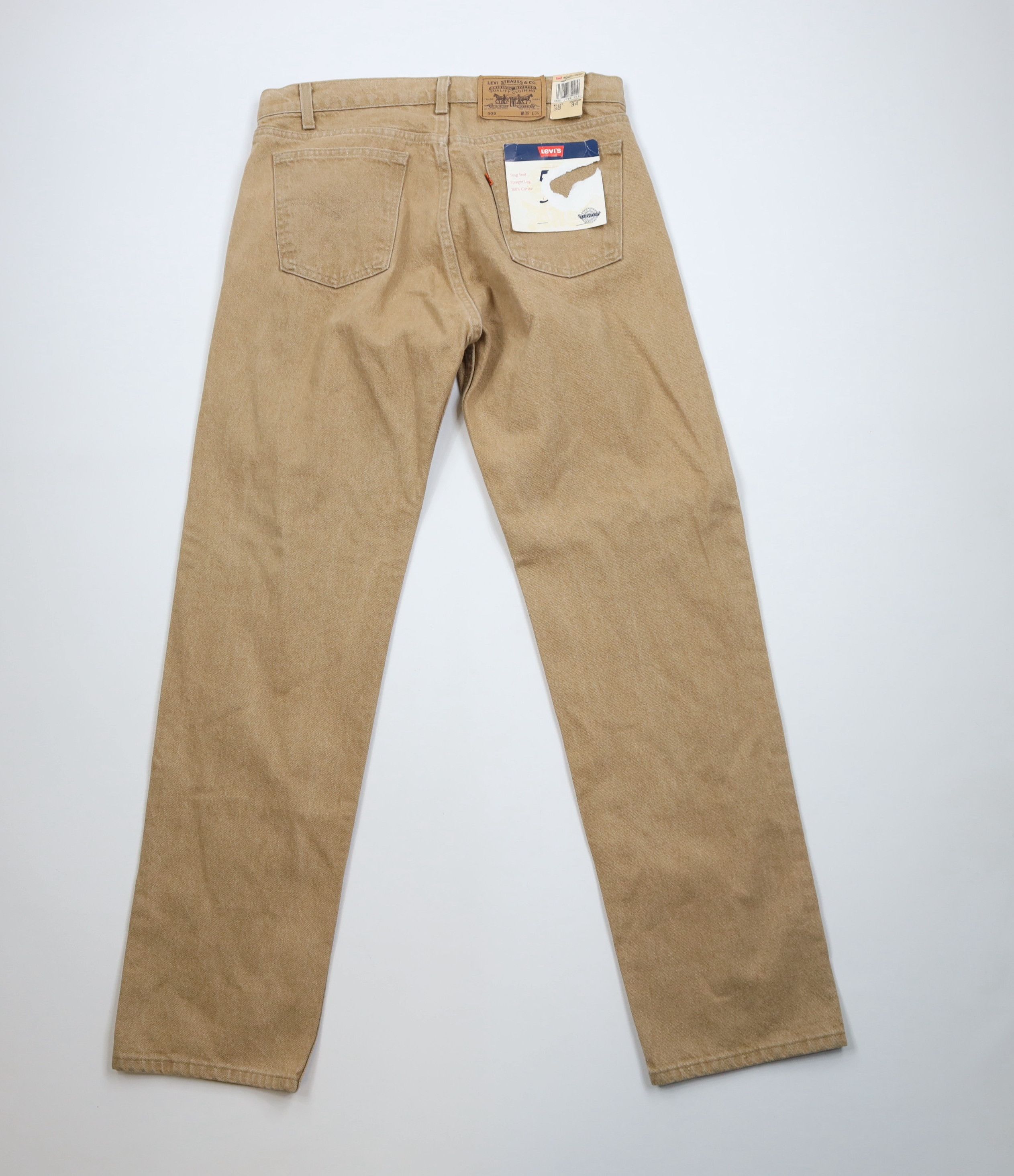 Levi's Deadstock Vintage 80s Levis 505 Orange Leg Jeans USA Size US 36 / EU 52 - 10 Thumbnail