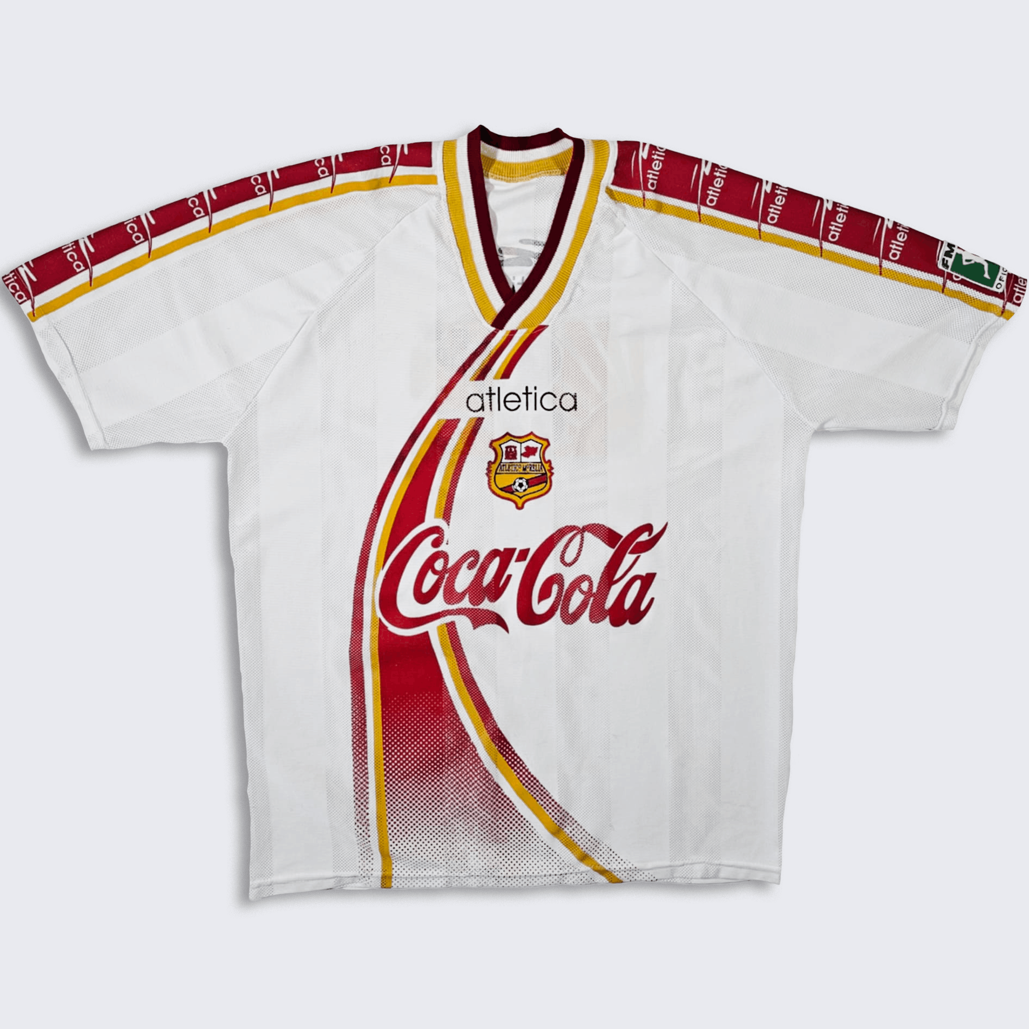 Coca Cola × Vintage Atletico Morelia Vintage 90s Atletica Mexico Soccer Jersey Size US XL / EU 56 / 4 - 1 Thumbnail