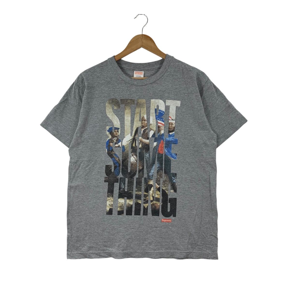 Supreme Vintage SUPREME START SOMETHING Usa Short Sleeve Tee Size US M / EU 48-50 / 2 - 1 Thumbnail