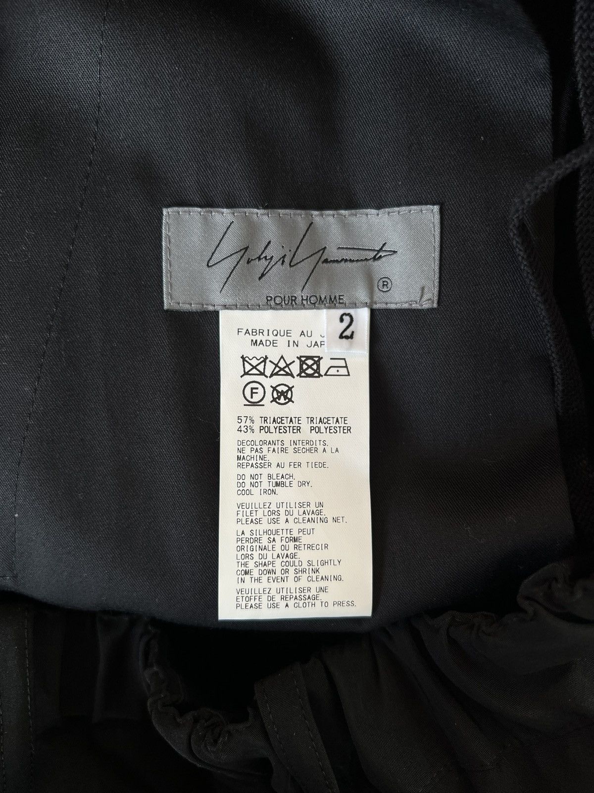 Yohji Yamamoto Yohji Yamamoto Pour Homme - Ta/TUXEDO WIDE LOOP PANTS Size US 30 / EU 46 - 14 Thumbnail