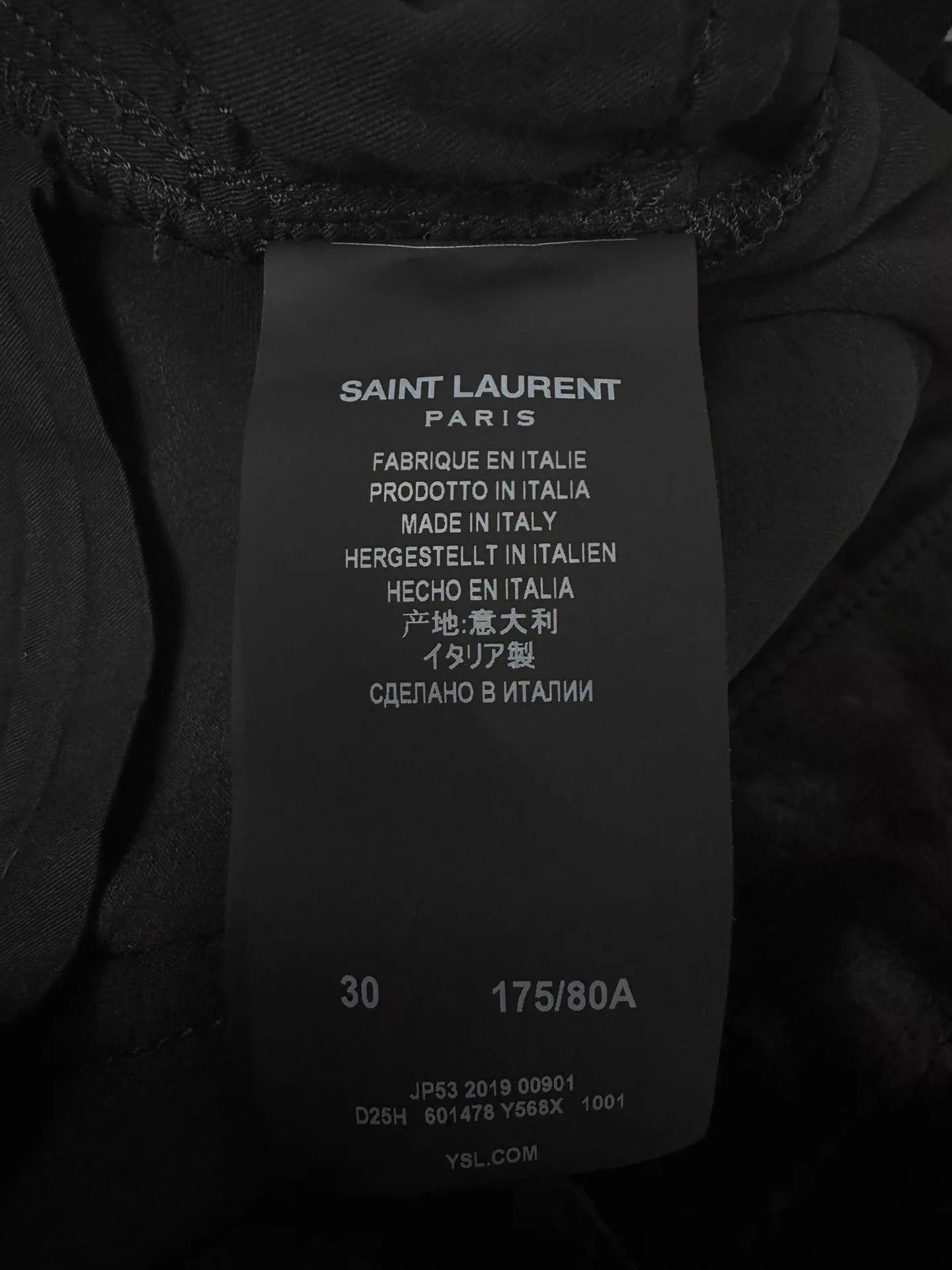 Saint Laurent Paris SLP20SS Saint Laurent Black Velvet Straight Jeans 30 Size US 30 / EU 46 - 5 Thumbnail