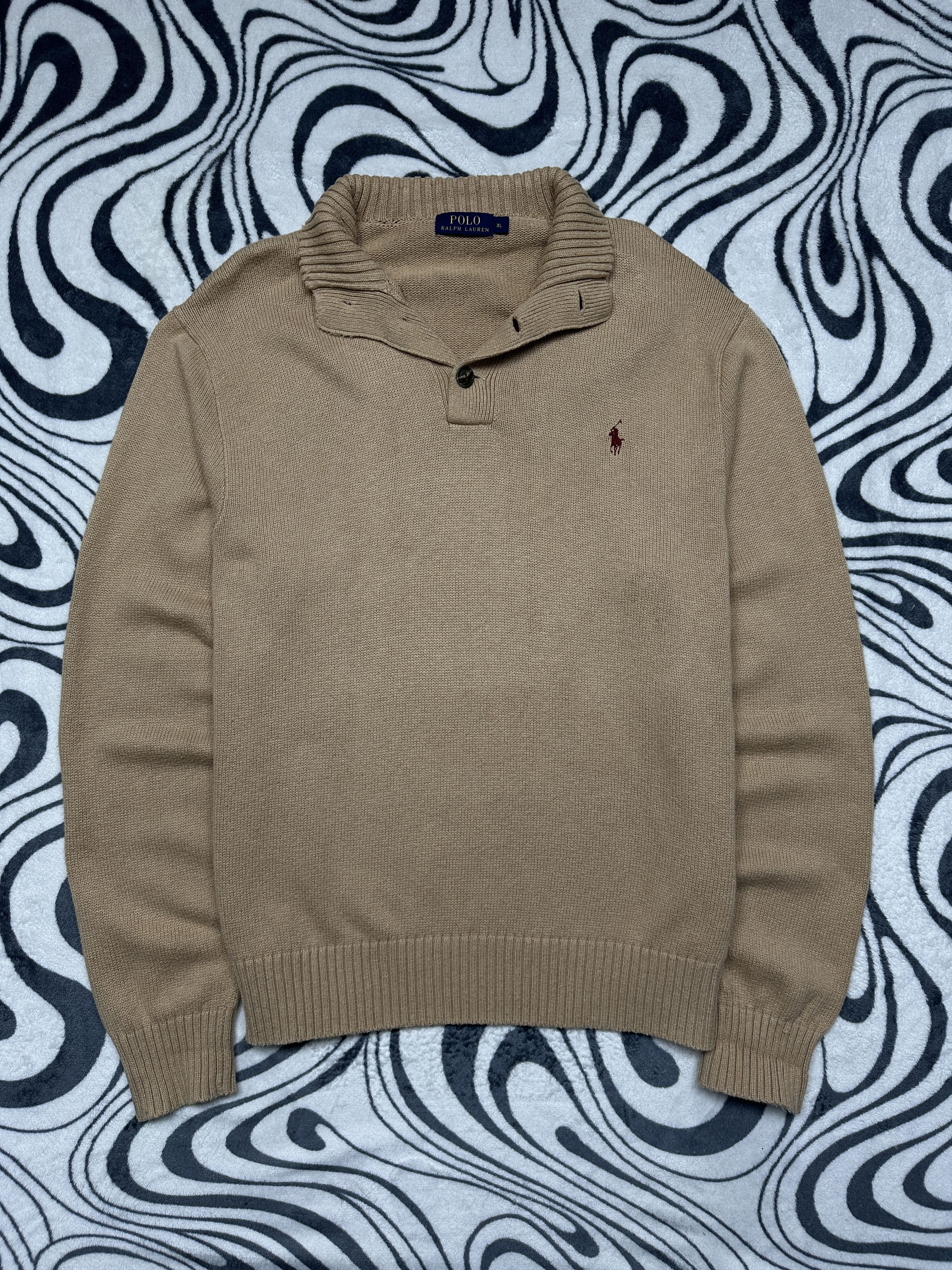 Polo Ralph Lauren Polo Ralph Lauren Mens 1\4 Zip Knit Sweater Size US XL / EU 56 / 4 - 1 Thumbnail