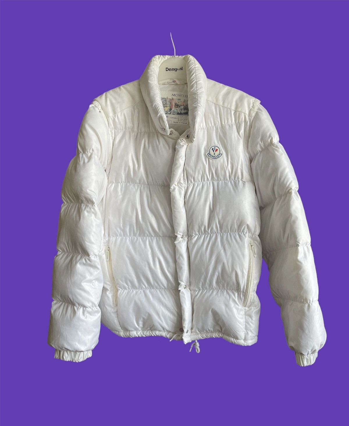 Moncler × Moncler Grenoble × Vintage 80’s 2 in 1 Moncler Grenoble Down Jacket Vest Vintage White Size US M / EU 48-50 / 2 - 11 Thumbnail