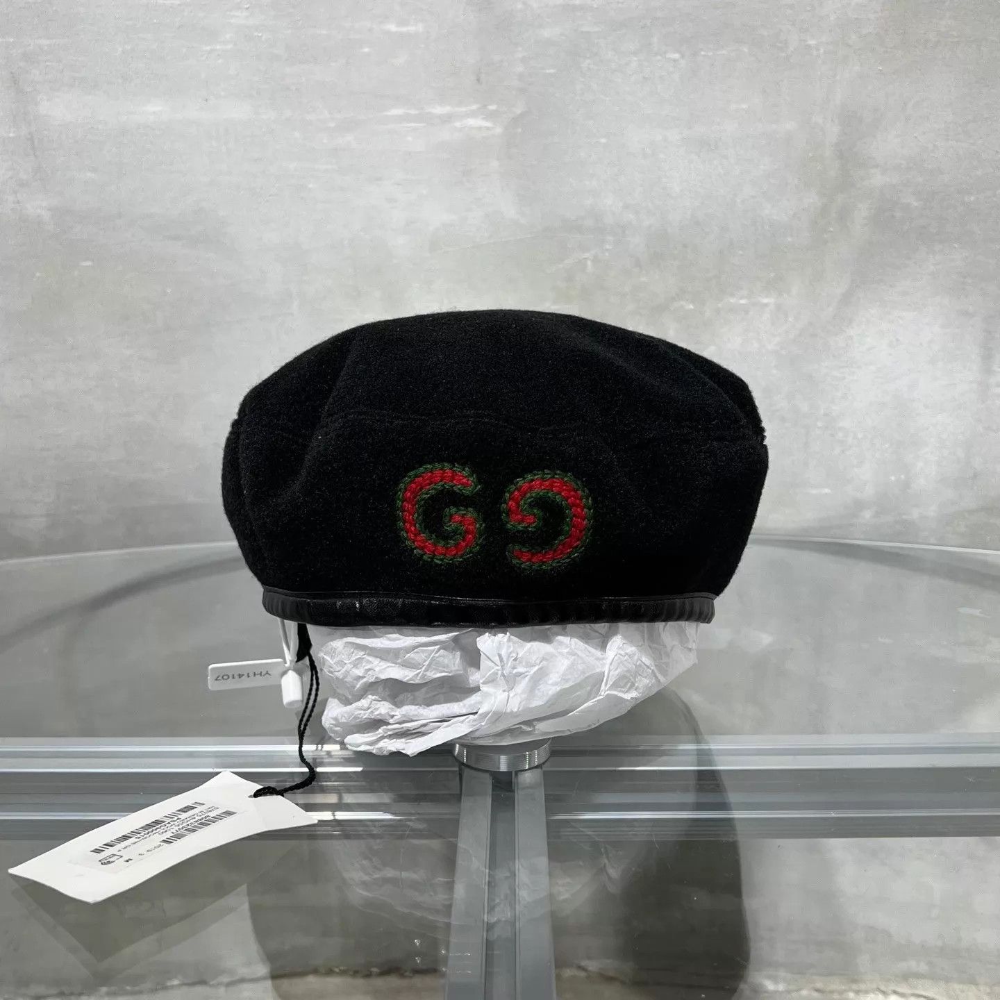 Gucci GUCCI Embroidered Beret New with Tags Size ONE SIZE - 1 Thumbnail