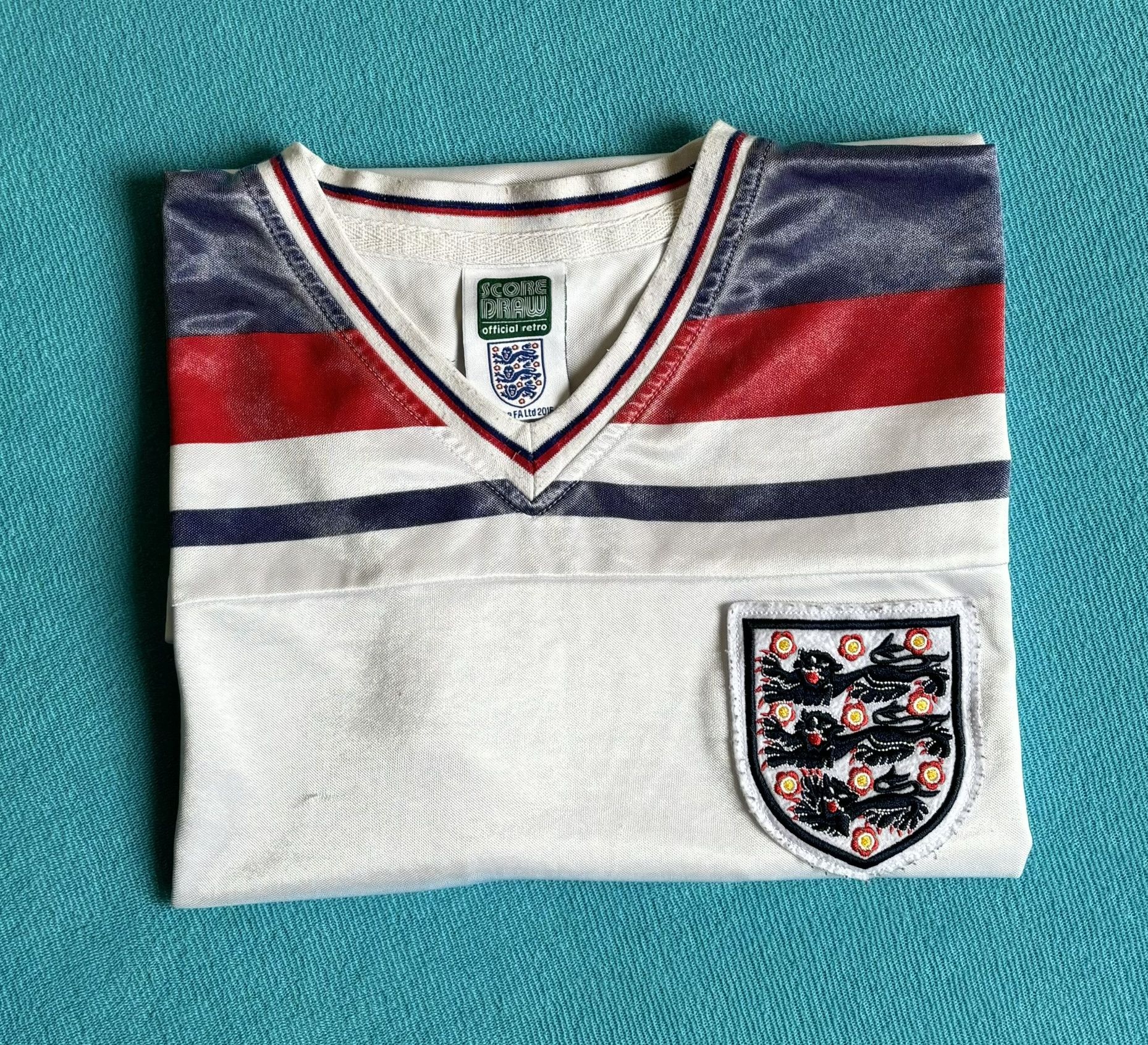 Other England 1980-1982 Score Draw Football Jersey Size. M Size US M / EU 48-50 / 2 - 14 Thumbnail