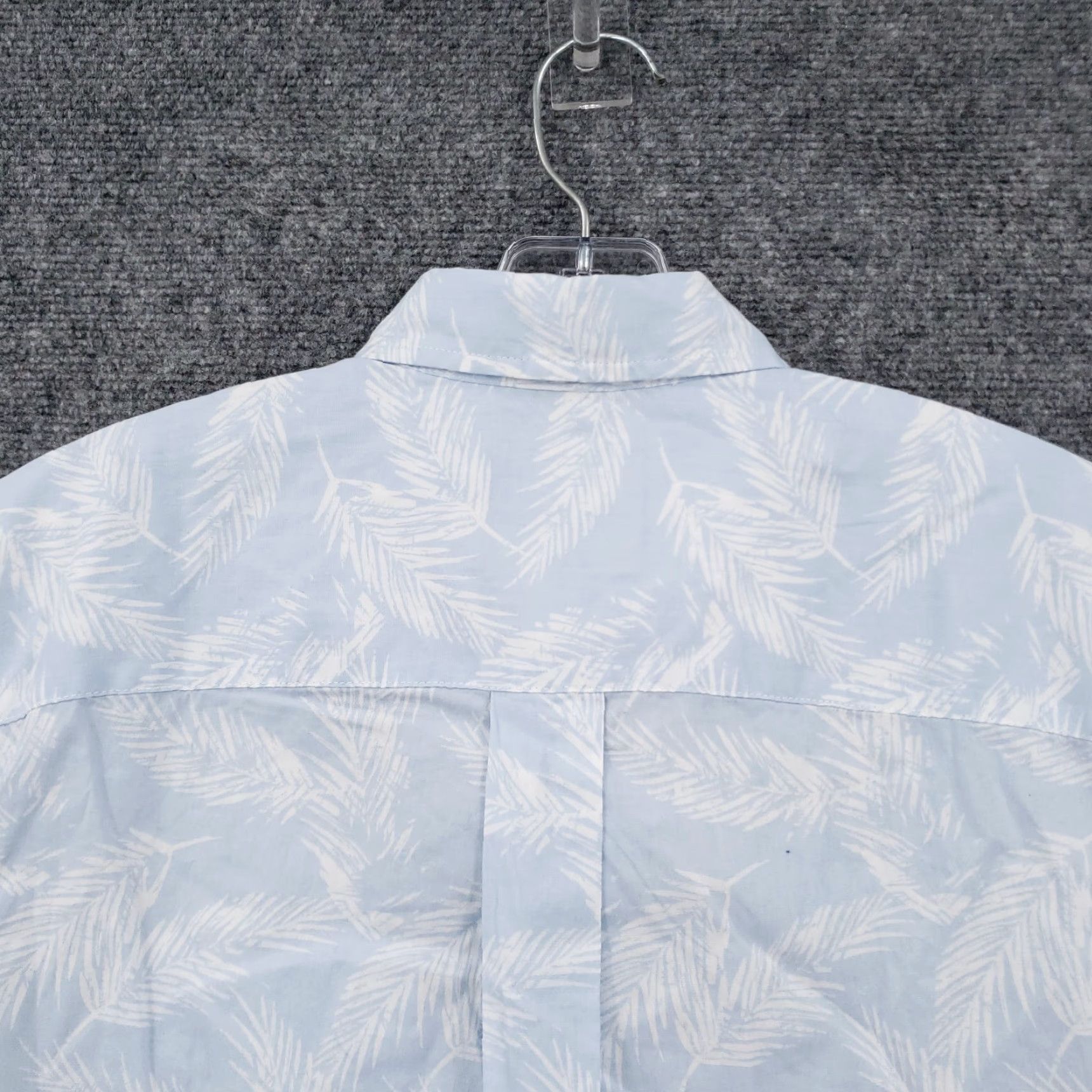 Vintage NEW St. John Bay Shirt Mens S Small Blue Paisley Palm Tree Button-Down Short NWT Size US S / EU 44-46 / 1 - 4 Thumbnail