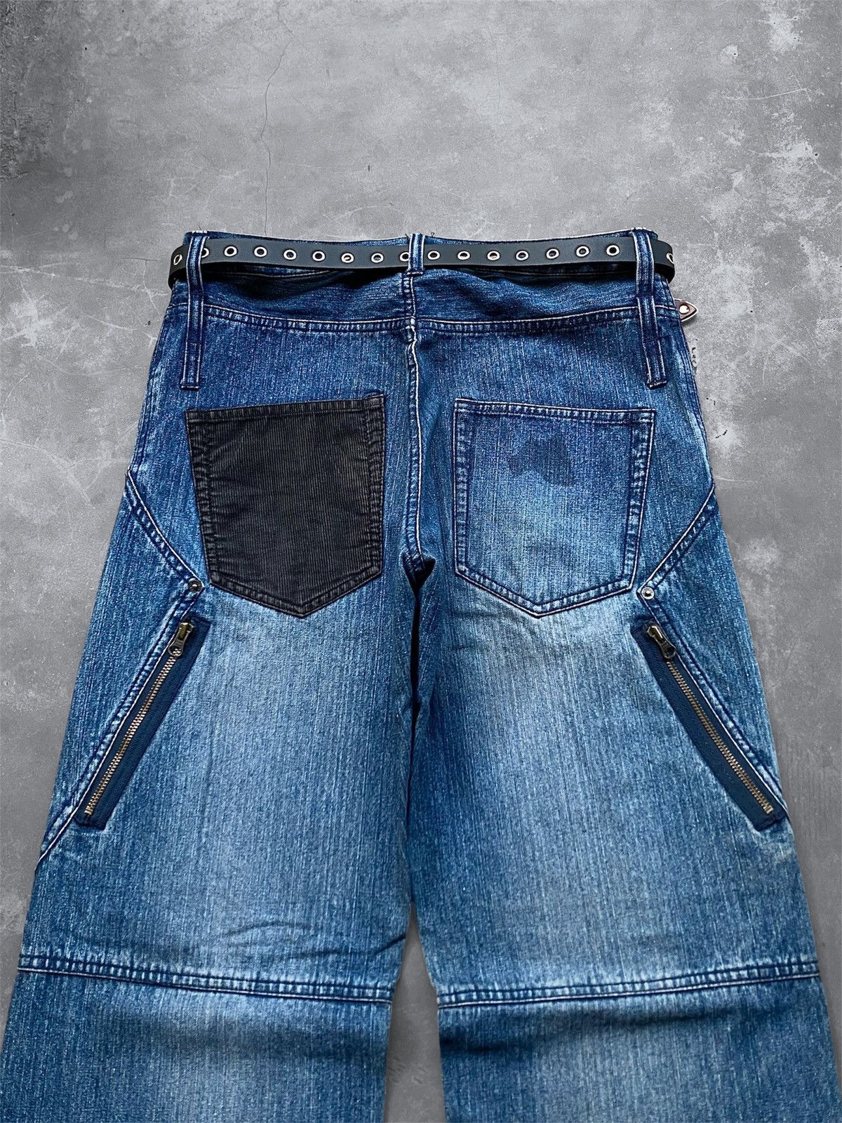 PPFM 🔥PPFM🔥 BAGGY JEANS TRIPLE BELT LOOP Y2K STYLE 🇯🇵 Size US 32 / EU 48 - 5 Thumbnail
