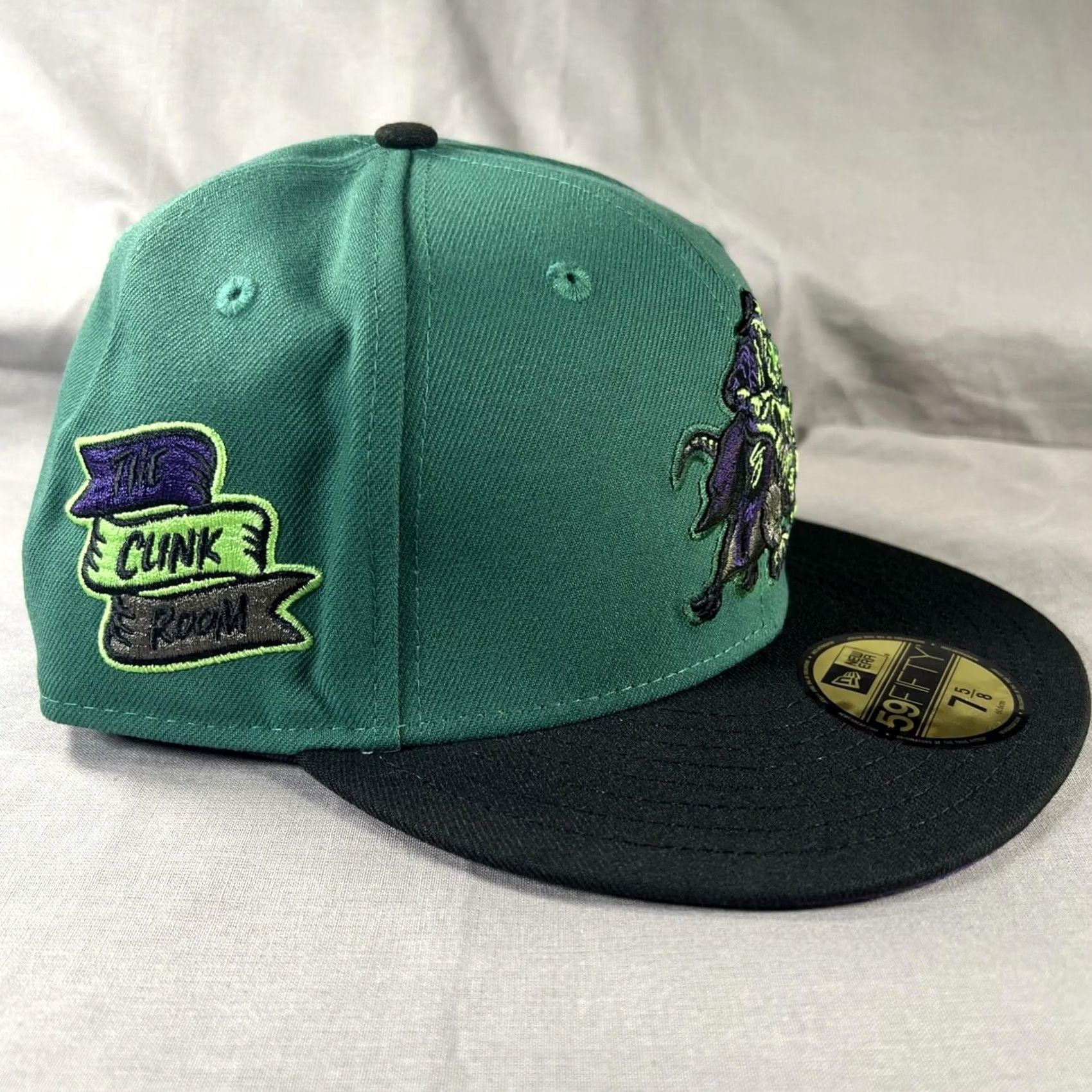 New Era VINTAGE? Clink Room Exclusive 7 5/8 "Scourge" Green Black New Era Size ONE SIZE - 3 Thumbnail