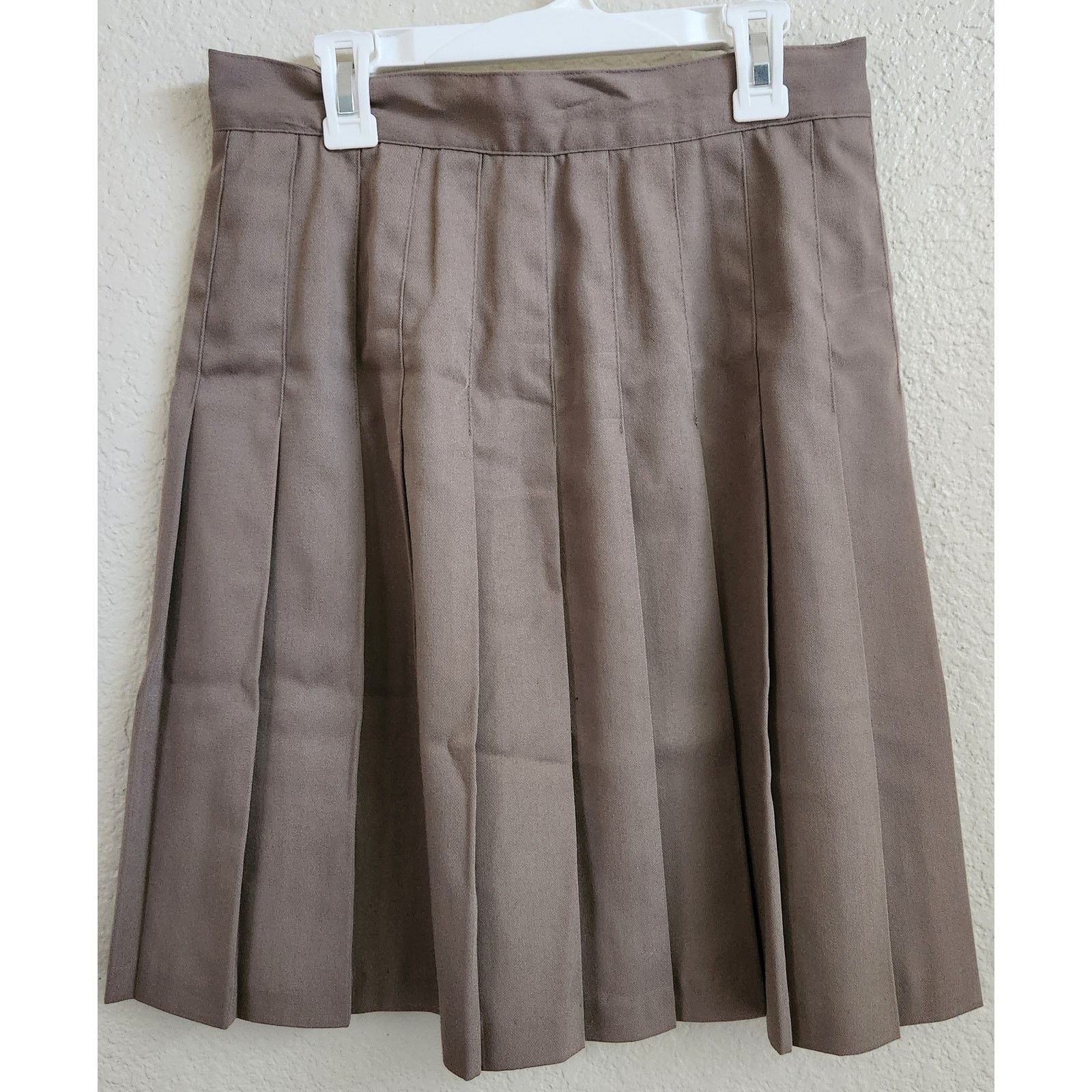 Other Tracy Evans Light Brown Tan Pleated Mini Skirt 9 Juniors Size 27" / US 4 / IT 40 - 2 Thumbnail