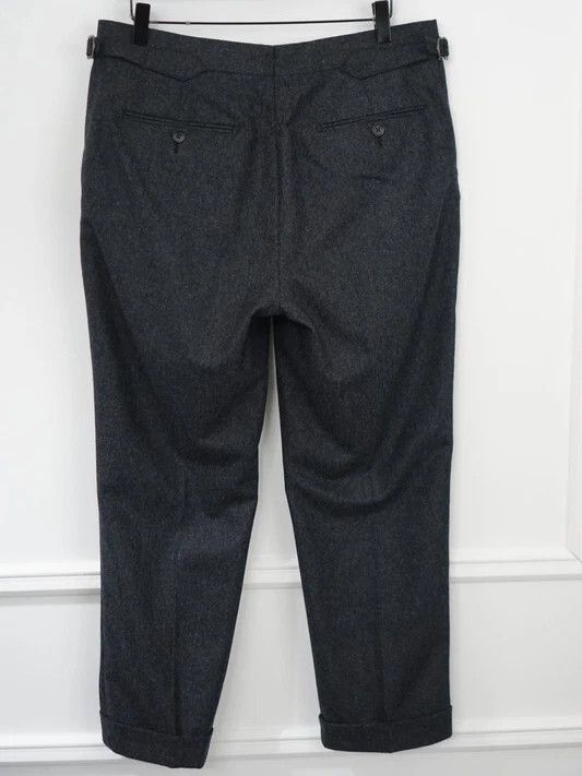 Suitsupply Men Suitsupply Soho Suhu Trousers Flannel Wool Grey UK/US36S Size 36S - 2 Thumbnail