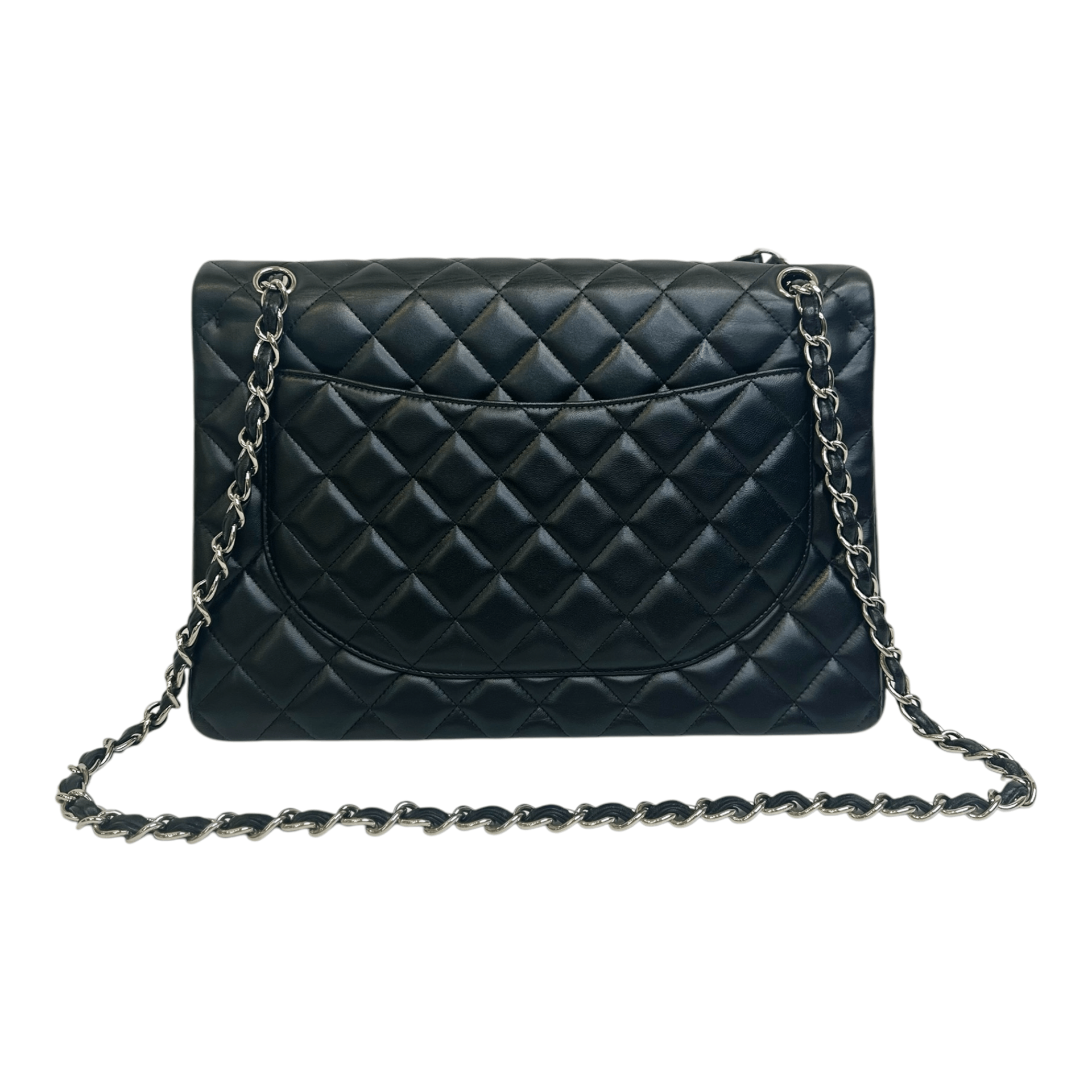 Chanel Chanel Black Lambskin Quilted Maxi Double Flap Size ONE SIZE - 2 Thumbnail