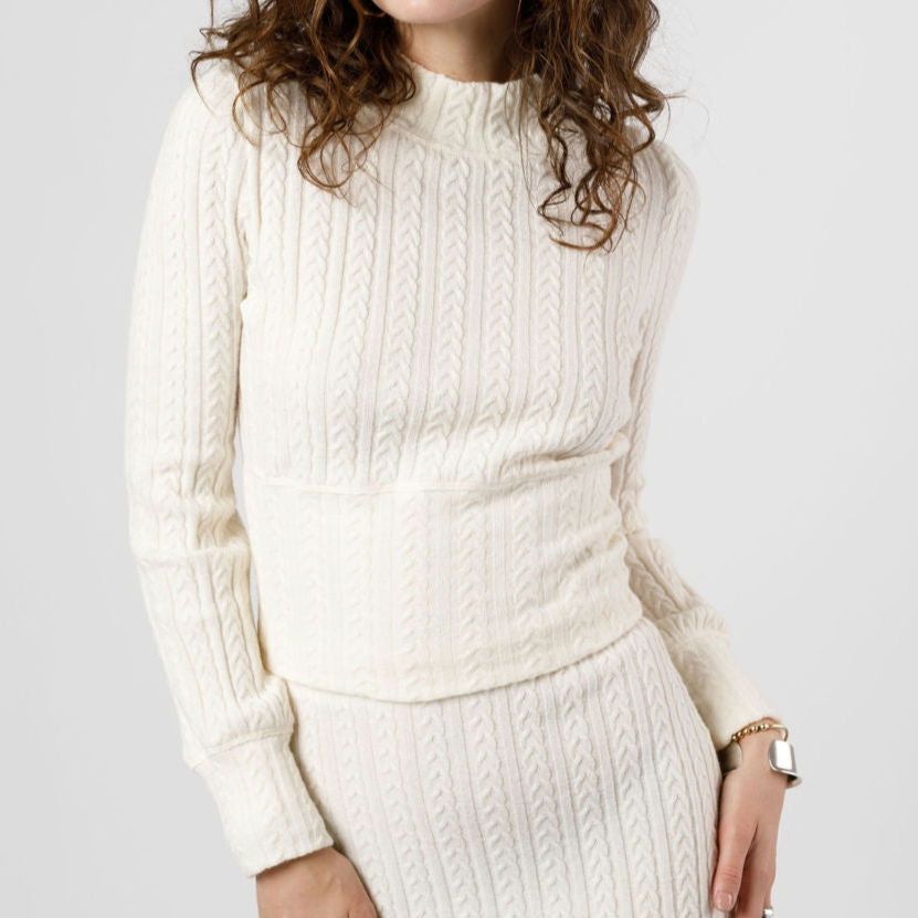 Other NWT B.O.G. Band of the Free Raquel Cropped Knit Sz. S Ivory Size S / US 4 / IT 40 - 3 Thumbnail