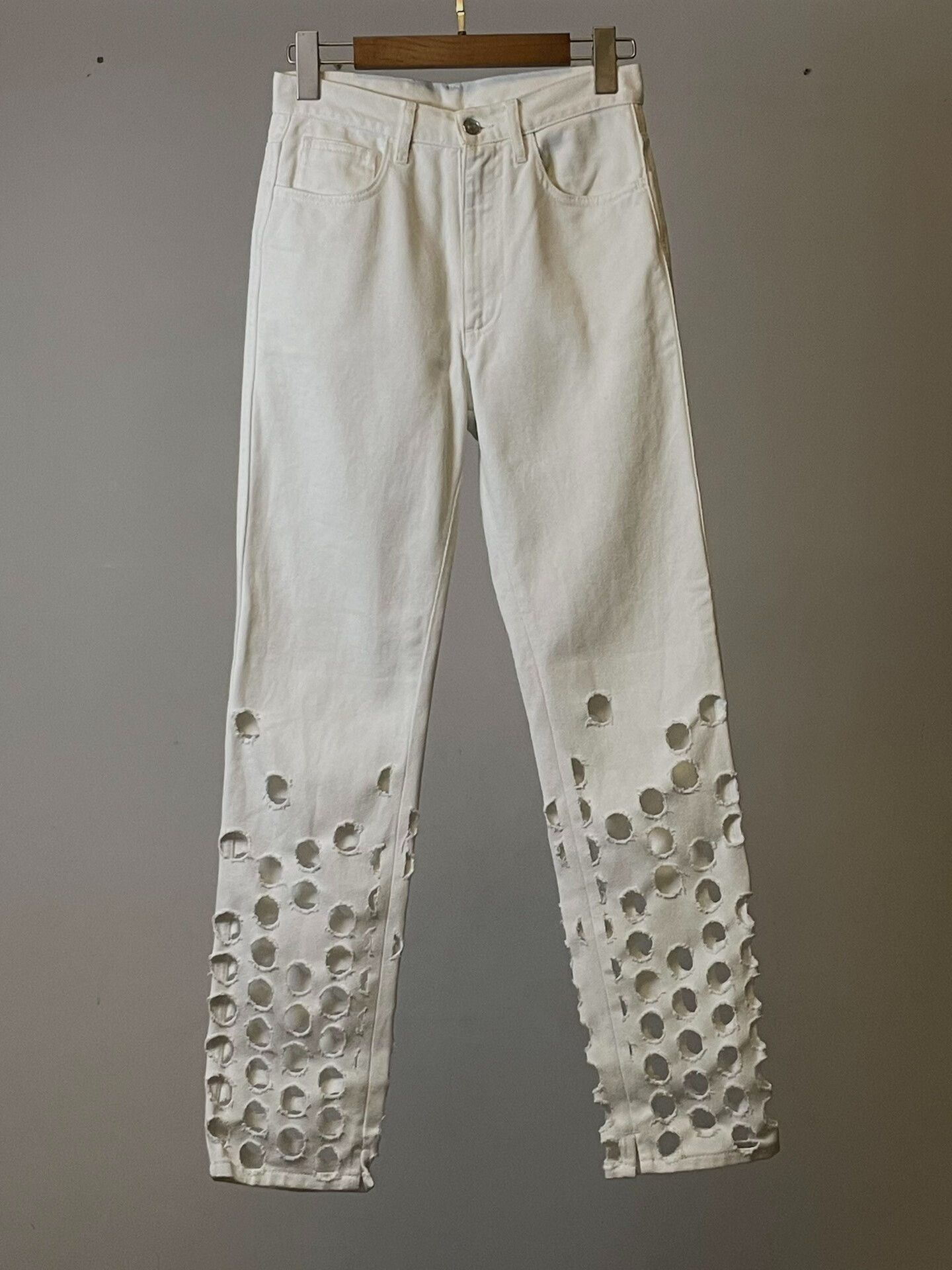 Maison Margiela Maison Margiela Spring Summer Polka Dot Jeans Size 36" / US 14 / IT 50 - 1 Thumbnail