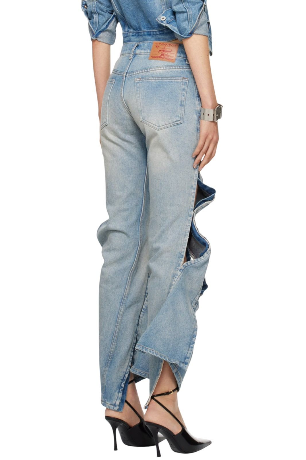 Y/Project Hook & Eye Denim Flares Size 27" / US 4 / IT 40 - 4 Thumbnail