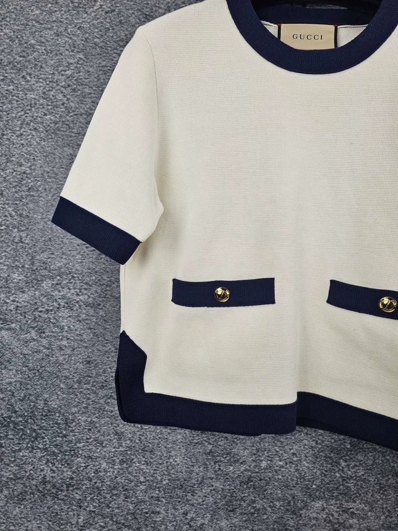 Gucci GucciRound neck embroidered short sleeves 2503-Nextarrow Size S / US 4 / IT 40 - 5 Thumbnail