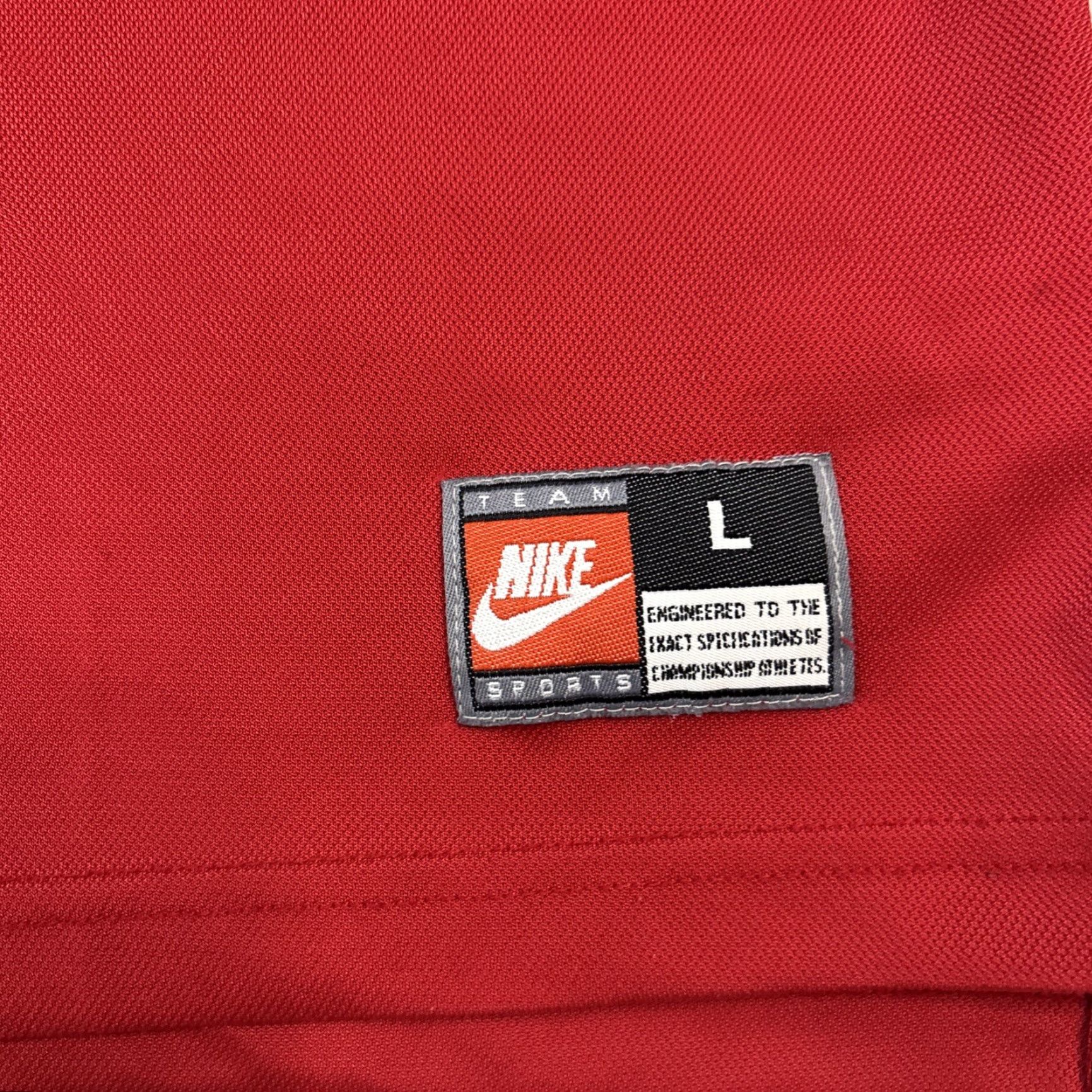 Nike Nike Soccer Jersey Men L Red V-Neck Y2K Athletic Size US L / EU 52-54 / 3 - 2 Thumbnail