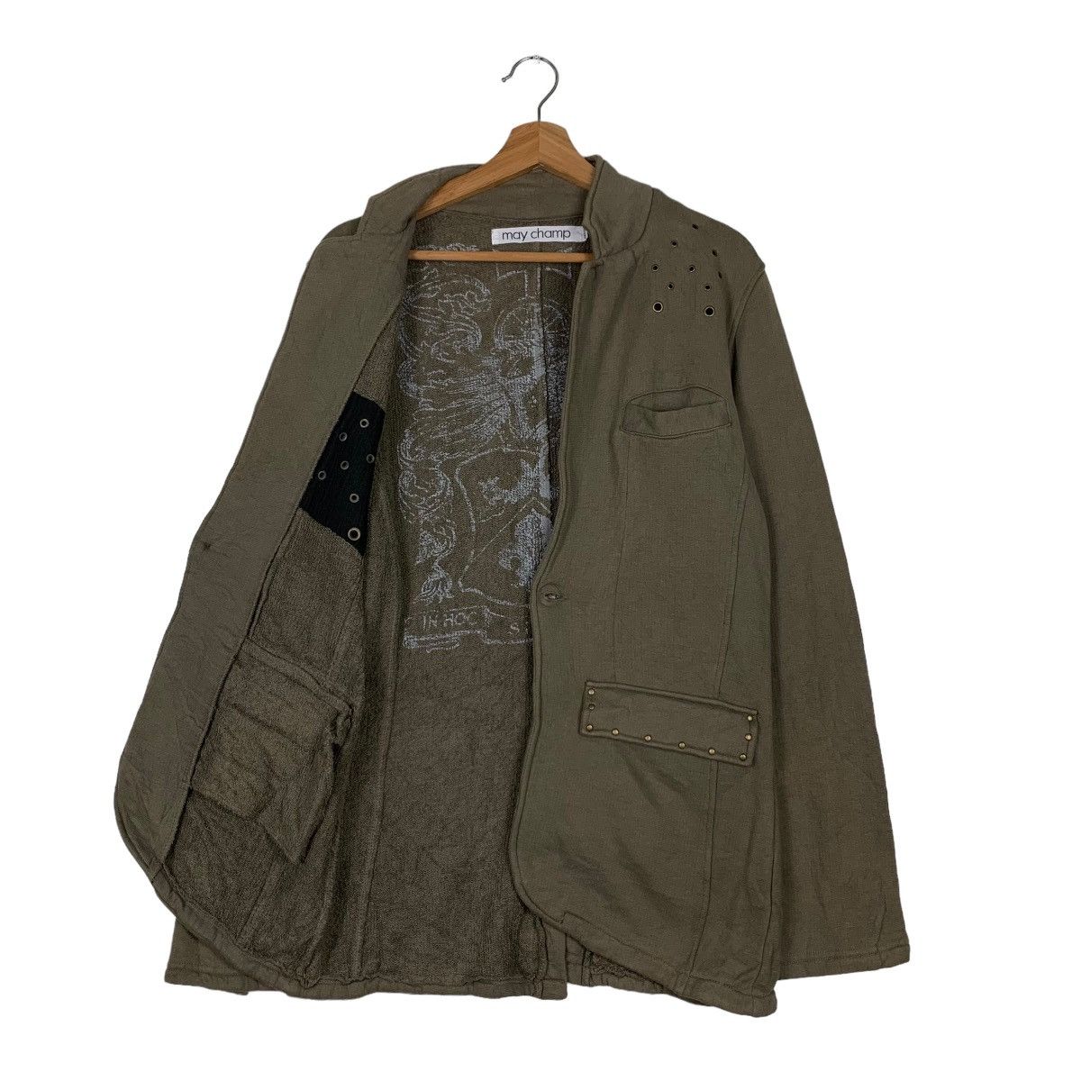 Japanese Brand MAY CHAMP Studded Casual Jacket #0184-C9 Size US M / EU 48-50 / 2 - 10 Thumbnail