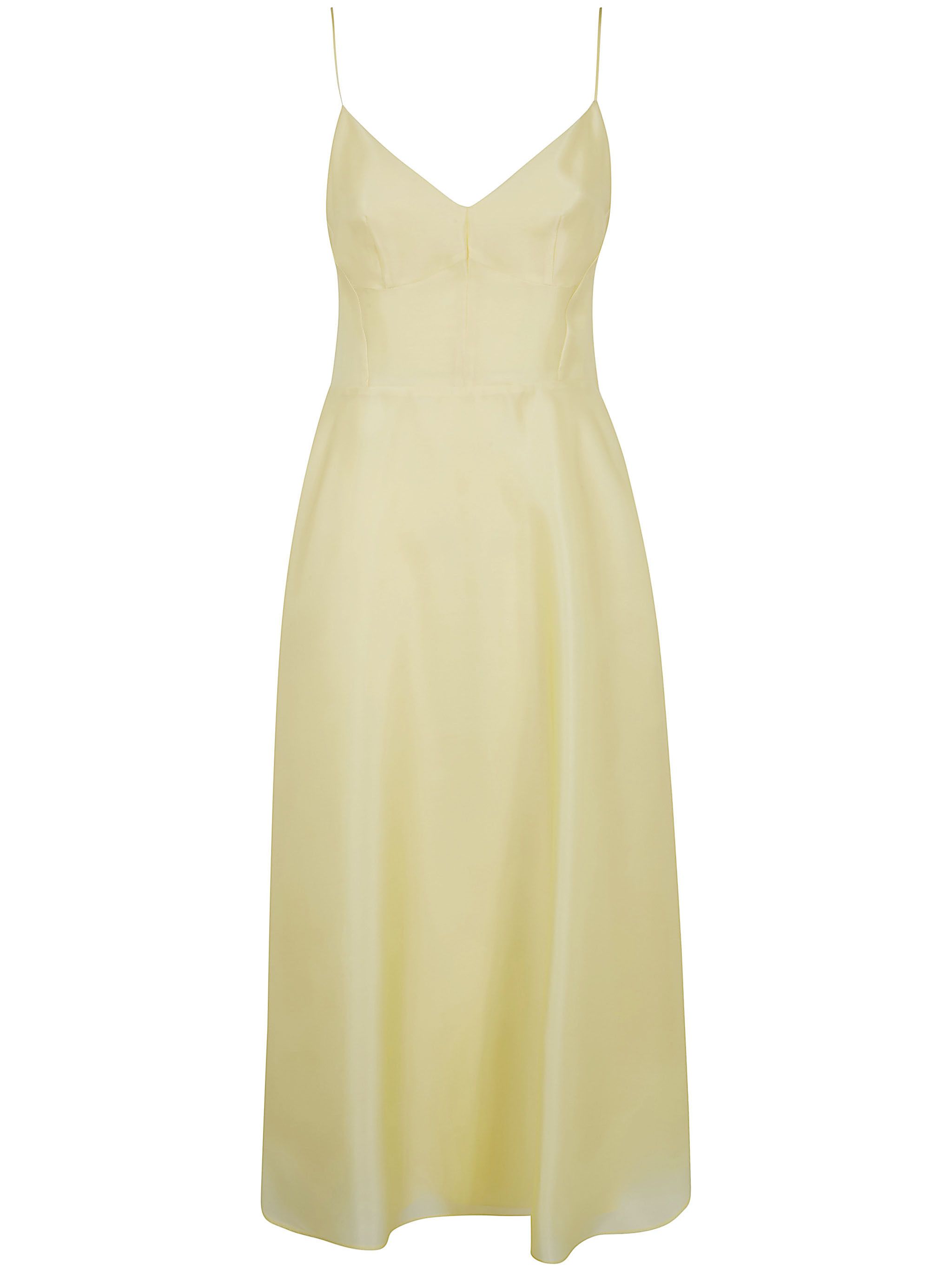 TRIPLE ORGANZA MIDI ROUND DRESS