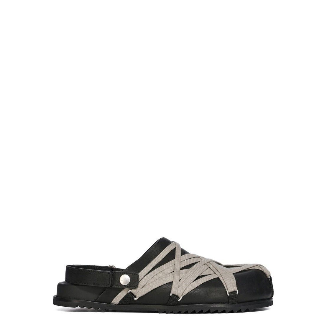 RICK OWENS Temple Megalace Mule Granola $1215 Black Mules Ne