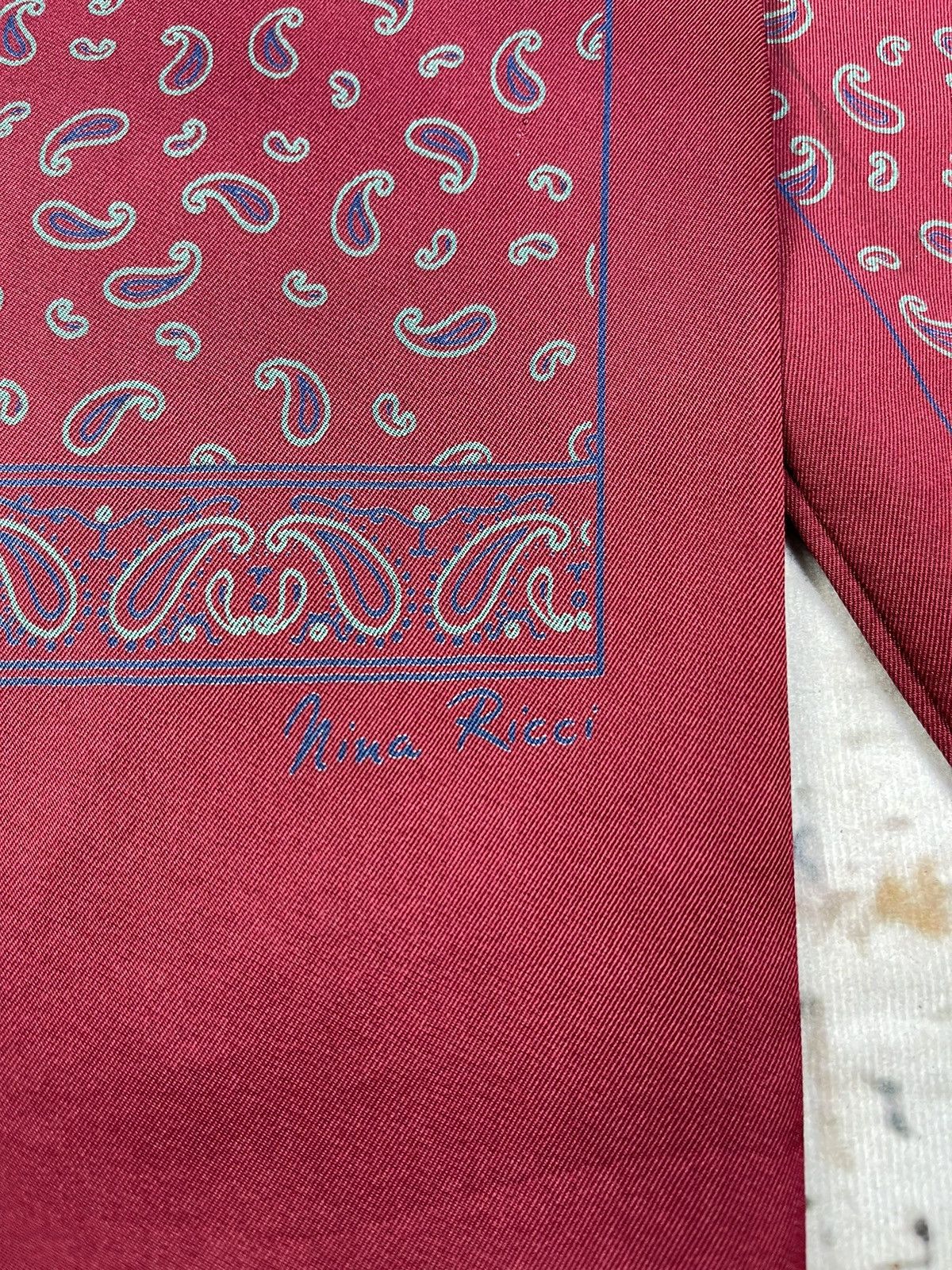 Nina Ricci VINTAGE NINA RICCI PAISLEY SILK SCARVES Size ONE SIZE - 4 Thumbnail