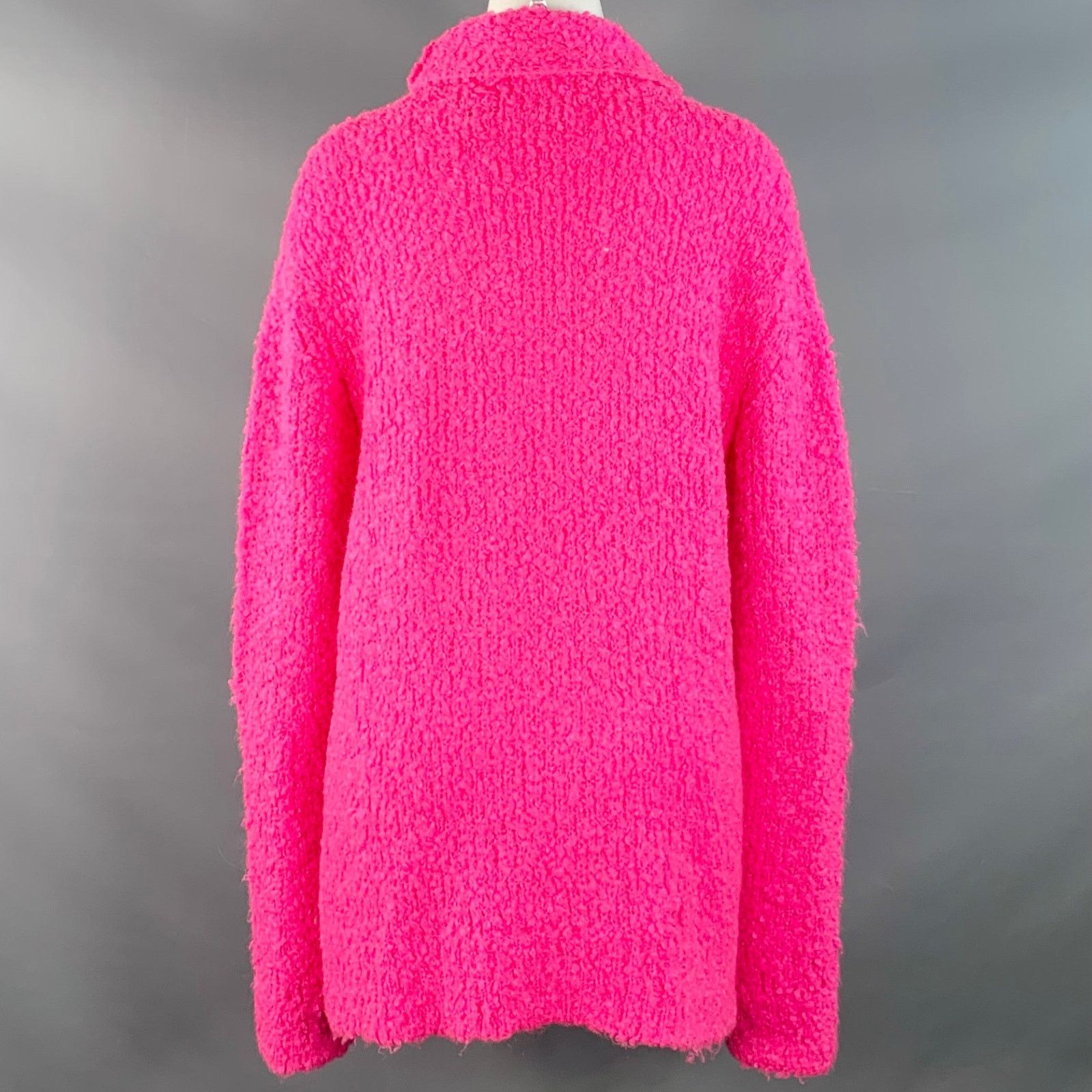 Sies Marjan XS Pink Acrylic Blend Knit Turtleneck Pullover Size XS / US 0-2 / IT 36-38 - 3 Thumbnail