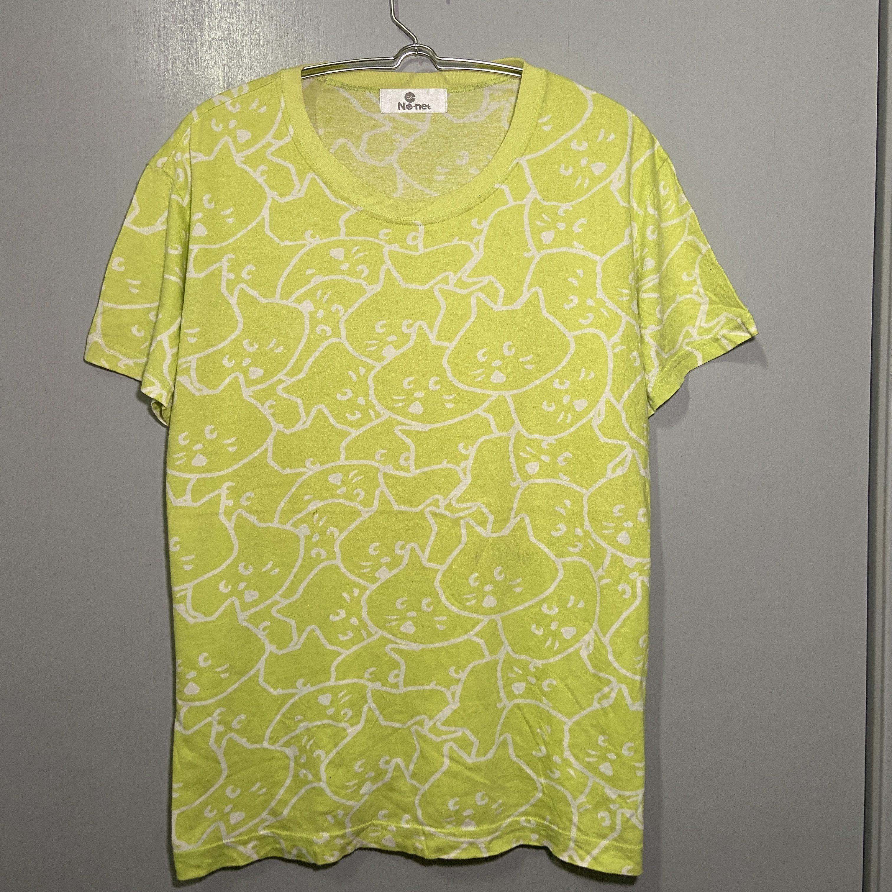 Issey Miyake × Japanese Brand × Ne-Net 🔥Vintage Issey Miyake Ne-Net Shirt Cat Full Print Size US L / EU 52-54 / 3 - 1 Thumbnail