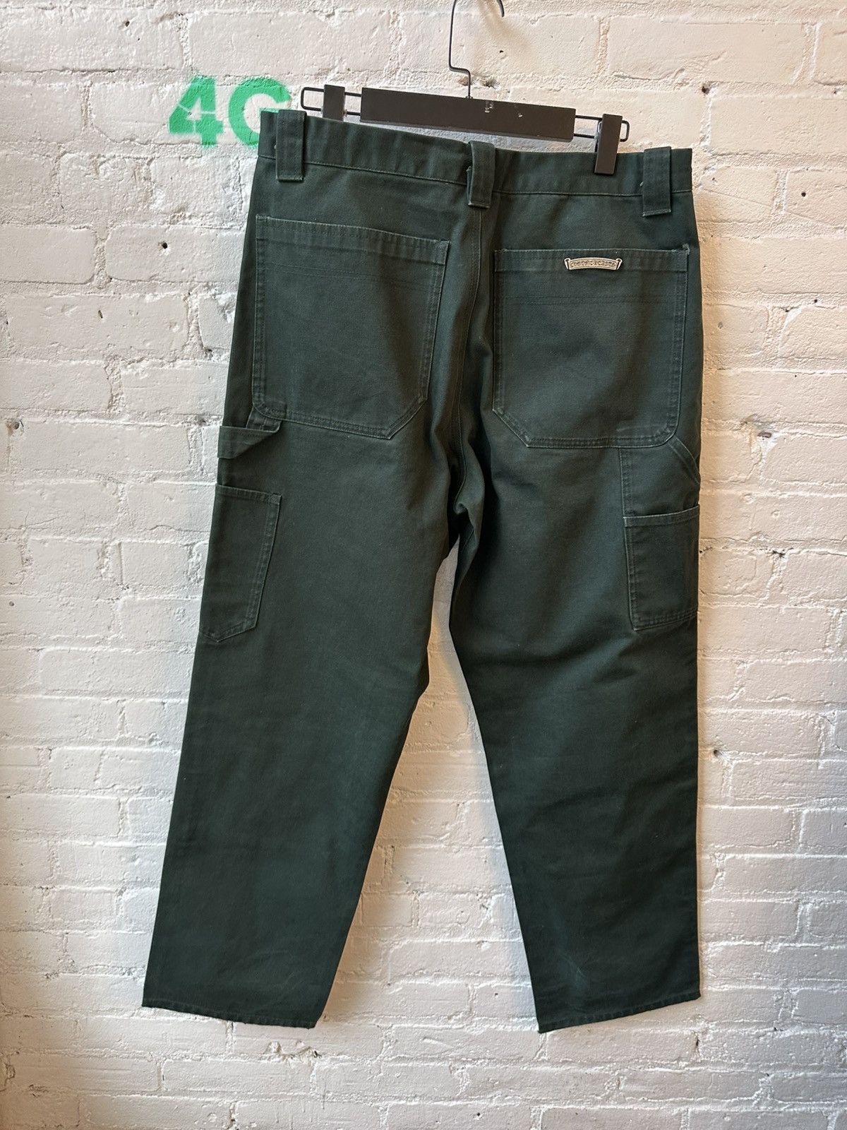 Chrome Hearts Chrome Hearts JAPAN LIMITED GREEN double knee carpenter jean Size US 34 / EU 50 - 6 Thumbnail