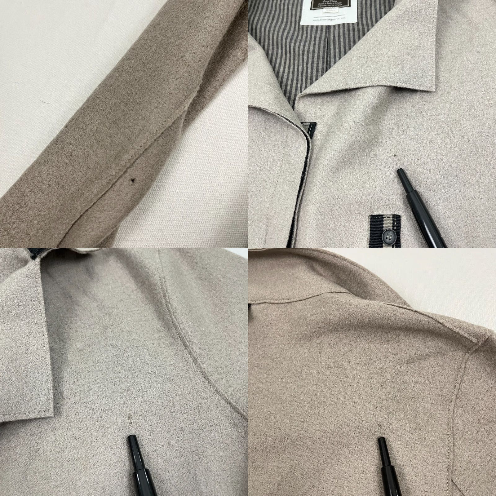Vintage VINTAGE Annette Görtz Jacket Womens Sz 40 Virgin Wool Brown Cardigan Blazer Coat Preppy Size S / US 4 / IT 40 - 9 Thumbnail