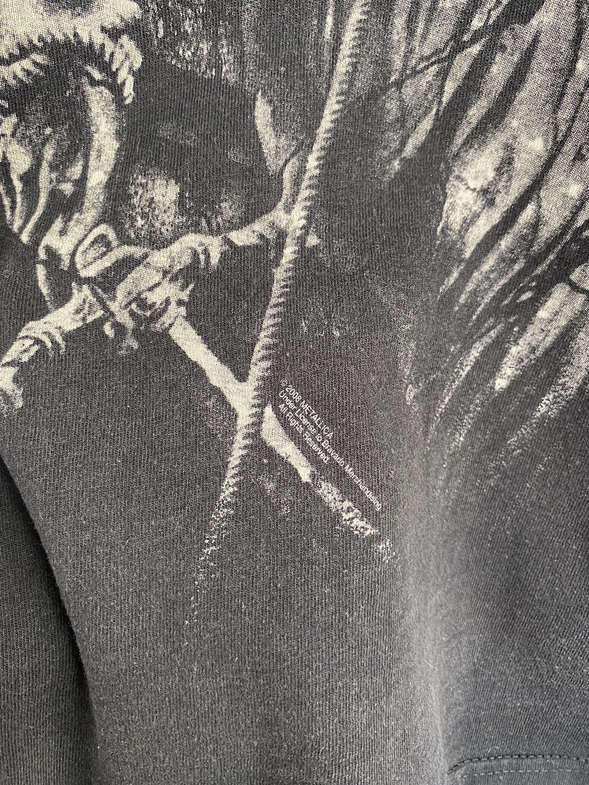 Fruit Of The Loom Metallica Stoned Justice All Over Print Black T-Shirt Size US XL / EU 56 / 4 - 7 Thumbnail