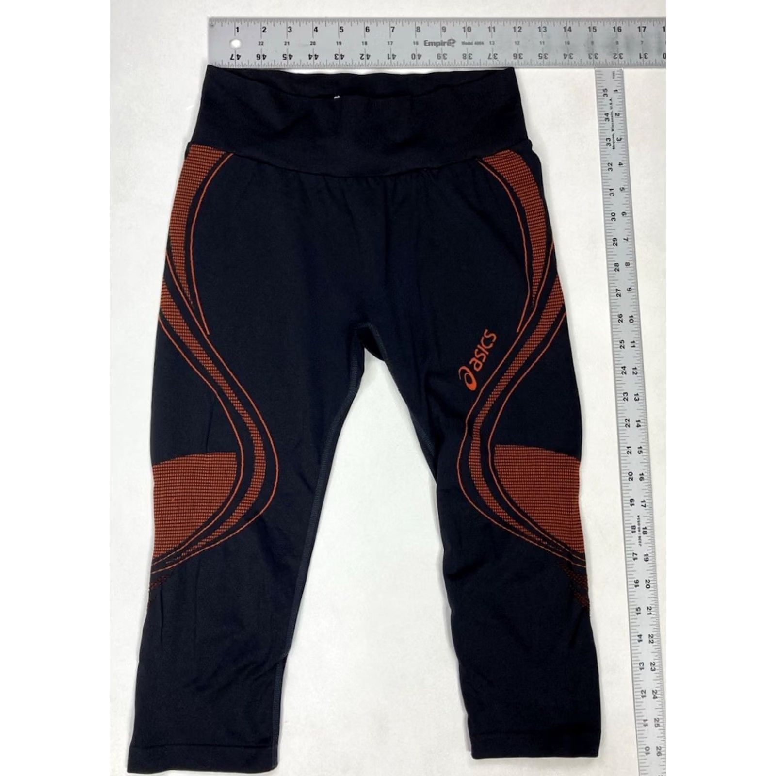 Asics ASICS Seamless Capri Tights Women M Black Leggings Skinny Size ONE SIZE - 5 Thumbnail