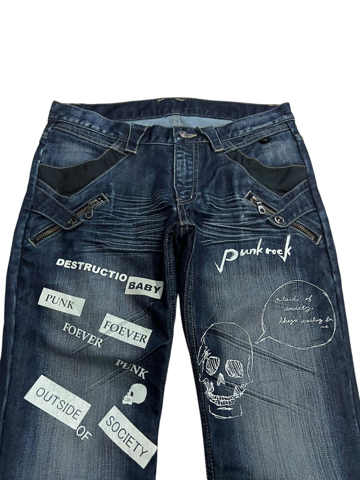 PPFM 💥Insane Pocket PPFM Punk Foever & Destruction Baby Jean Size US 31 - 4 Thumbnail