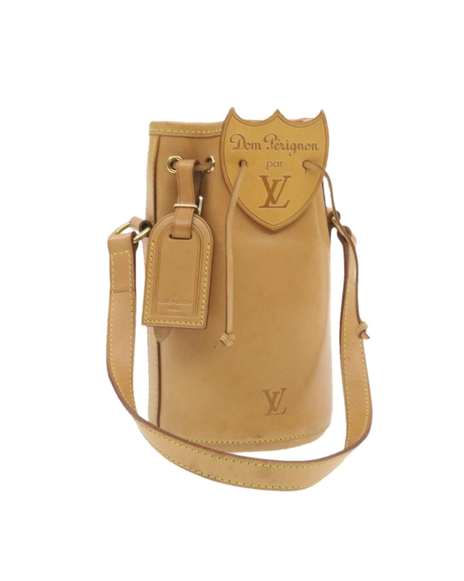 image of Louis Vuitton Nomad Dom Prignon Champagne Case Hand Bag in Beige, Women's