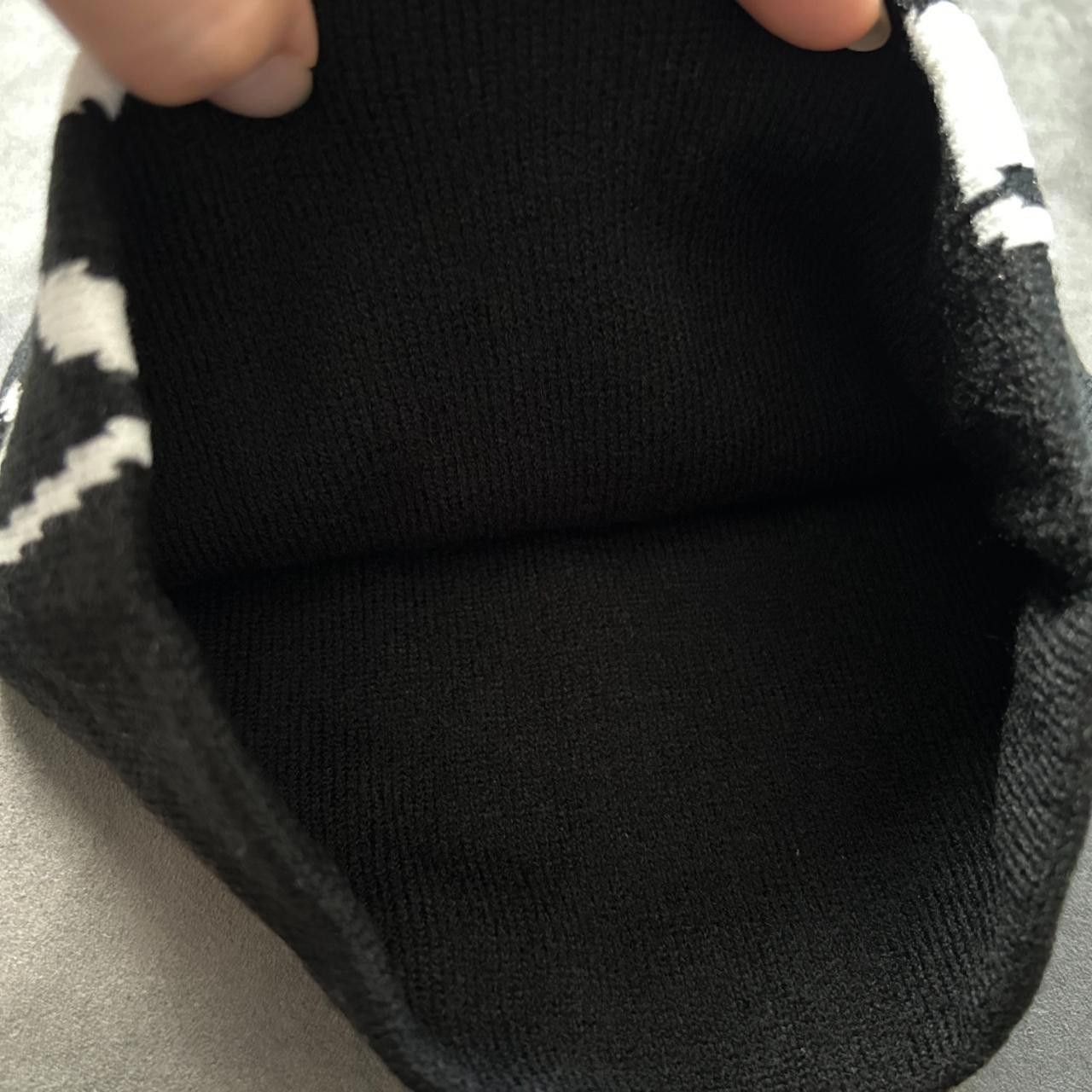 Japanese Brand Rare High Five Graffiti Design No Cuff Knit Beanie Hat Black Size ONE SIZE - 6 Thumbnail