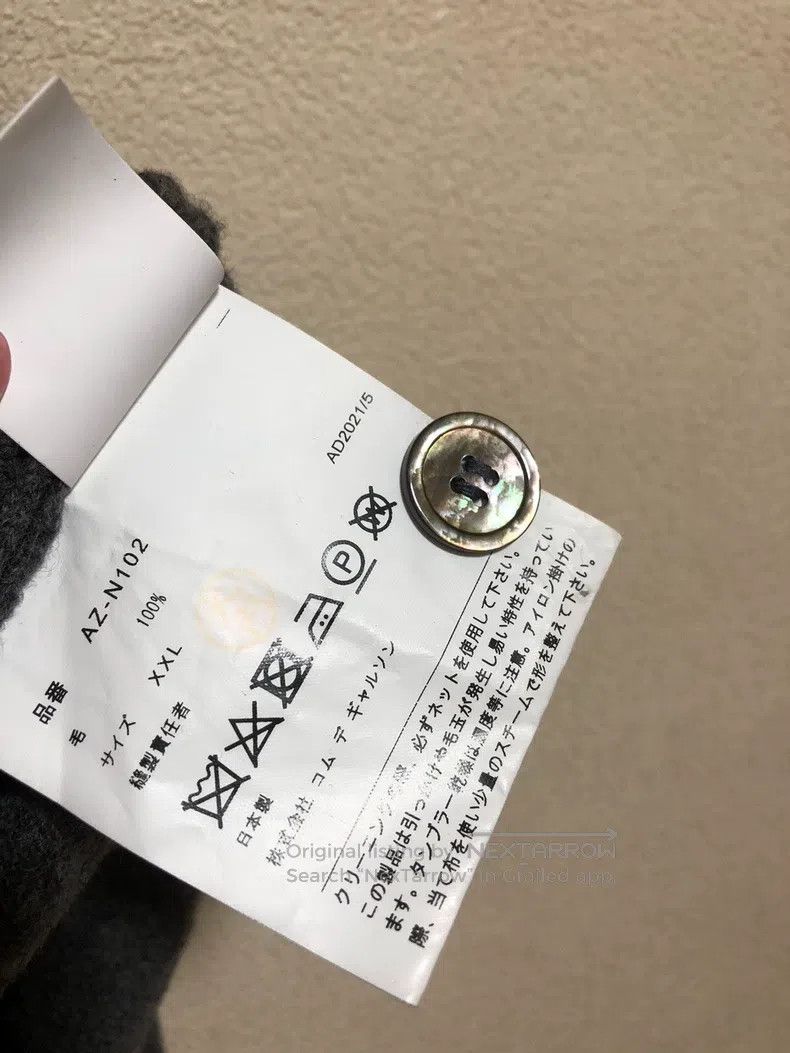 Comme des Garcons Comme Des Garcons Gray Black Heart Wool Cardigan Jacket Size XXL / US 16-18 / IT 52-54 - 7 Thumbnail