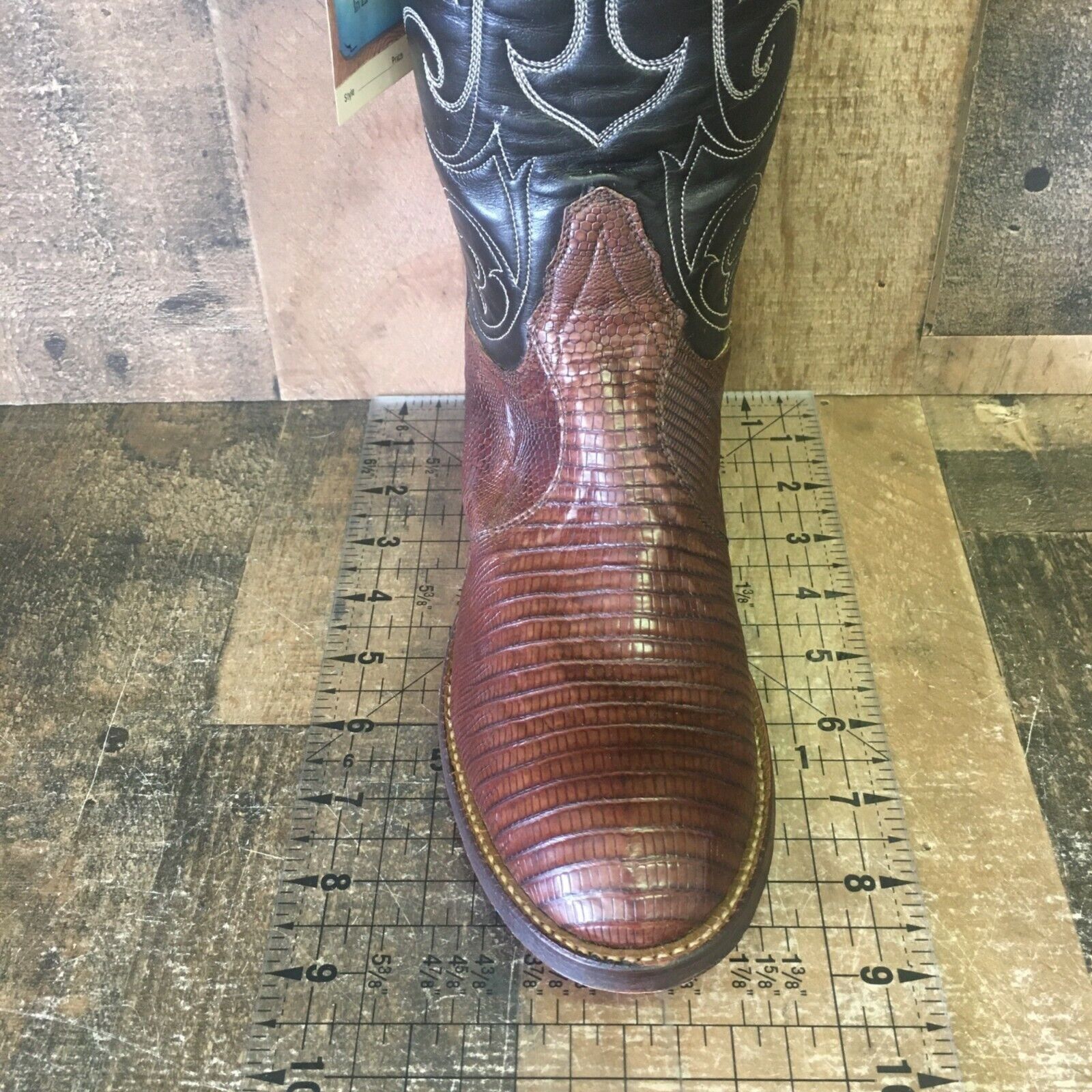 Tony Lama Tony Lama Vintage Gold Label Lizard Cowboy Boots Womens 4 B Size US 4 / IT 34 - 2 Thumbnail