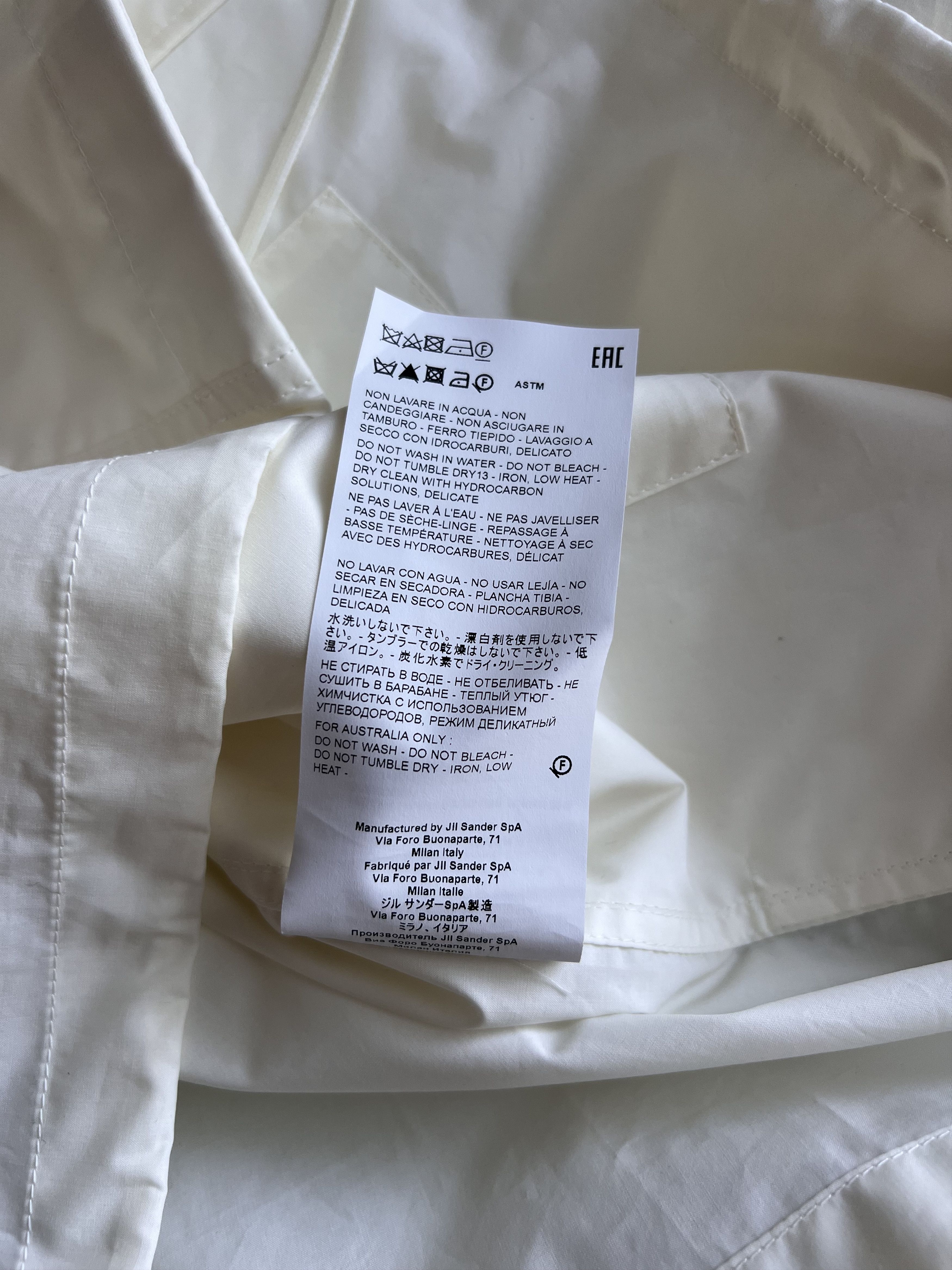 Jil Sander Jil Sander Poplin Shirt Jacket White Size US M / EU 48-50 / 2 - 11 Thumbnail