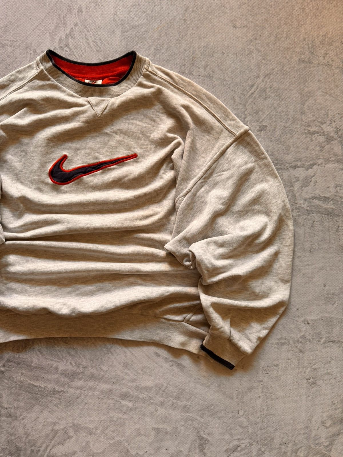 Nike × Vintage NIKE VINTAGE CENTER LOGO OVERSIZE BOXY SWEATSHIRT Size US XL / EU 56 / 4 - 3 Thumbnail