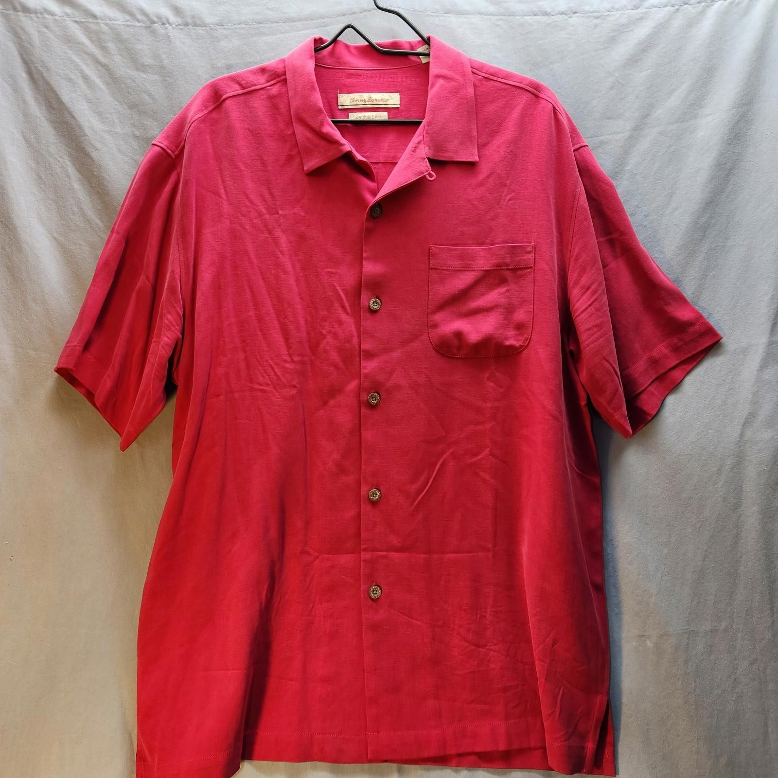 Tommy Bahama Tommy Bahama Pink Silk Shirt Men's Resort Camp Size L Size US L / EU 52-54 / 3 - 1 Thumbnail