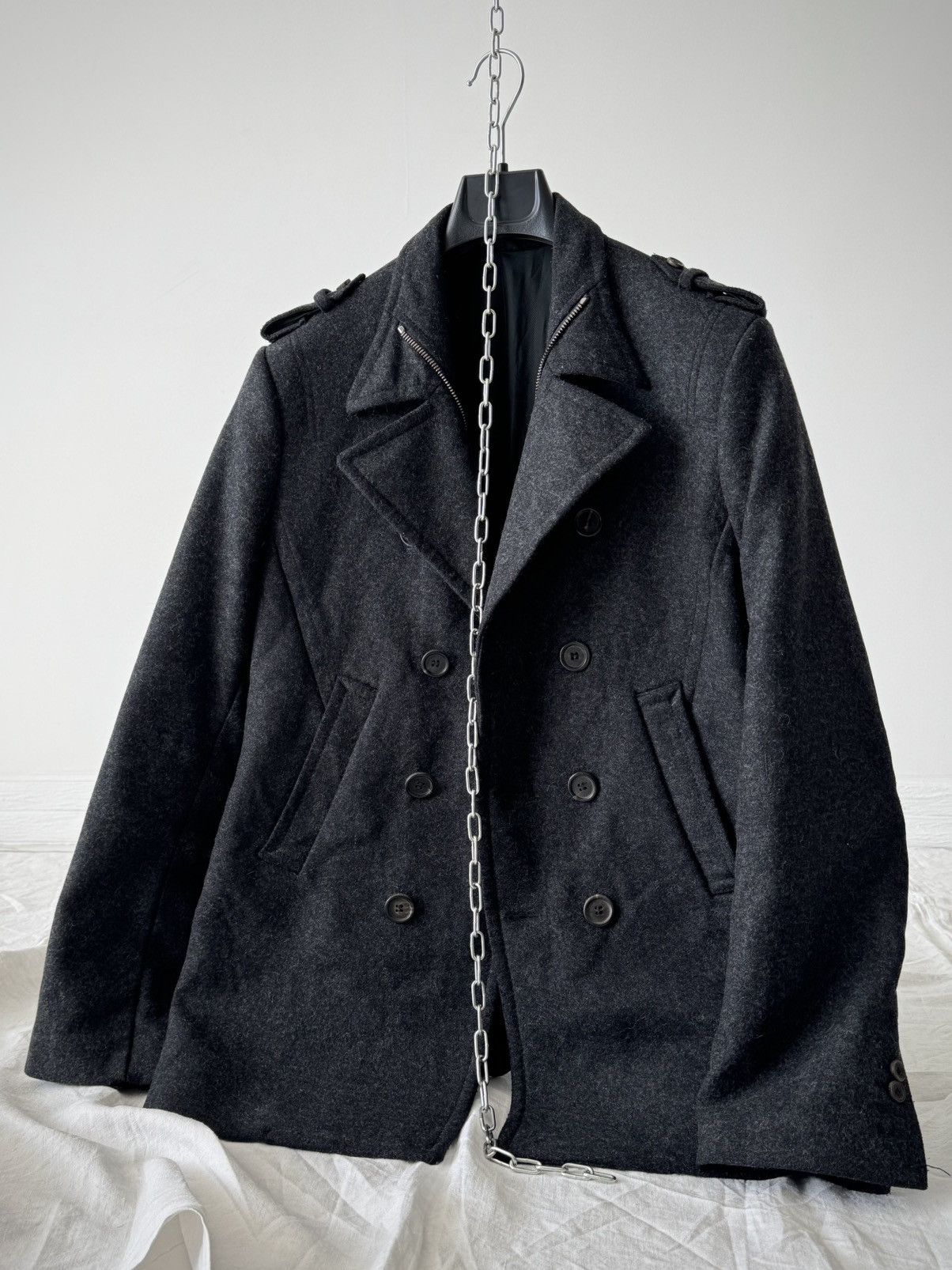 Neil Barrett Neil Barrett Double Breasted Wool Peacoat Size US M / EU 48-50 / 2 - 4 Thumbnail