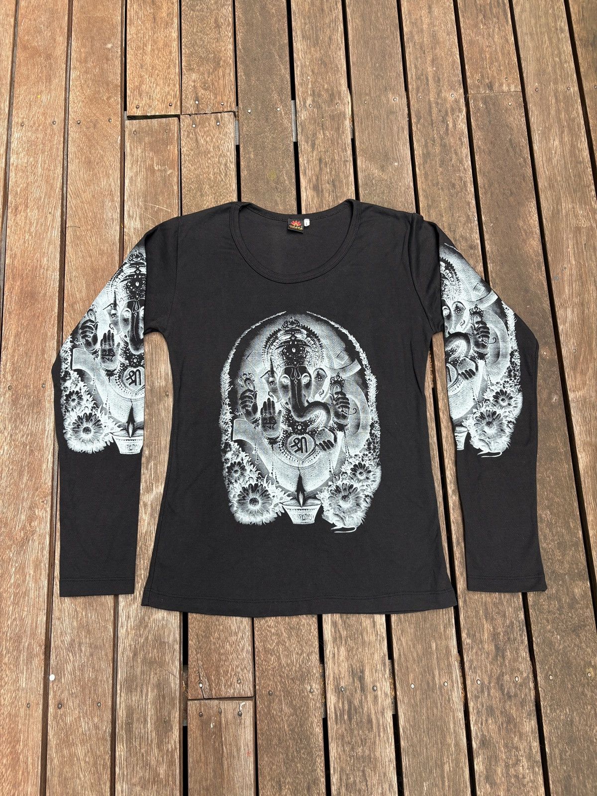 Vintage T-shirt vintage Rare Ganesh Hindu AOP Size L / US 10 / IT 46 - 1 Thumbnail