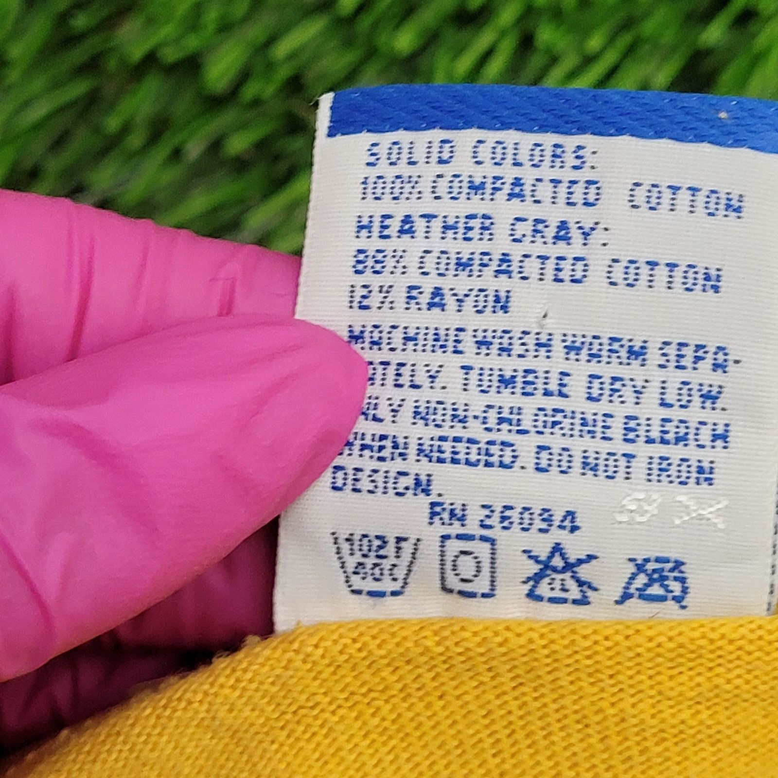 Champion Vintage 90s Champion Shirt Womens XL 22x26 Yellow USA Size XL / US 12-14 / IT 48-50 - 7 Thumbnail
