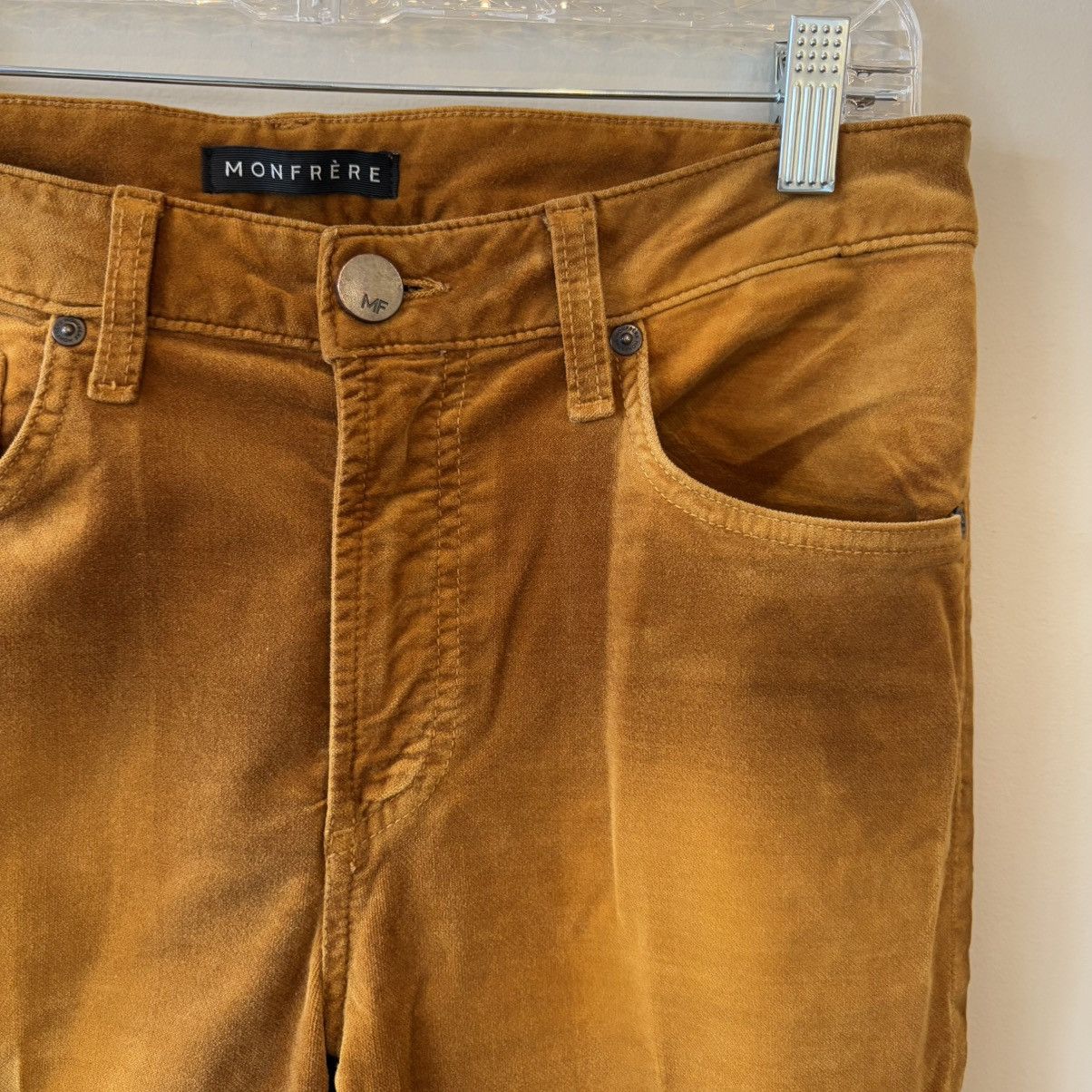 MONFRERE Monfrère Men's Greyson Luxe Velvet Skinny Pants Size US 31 - 3 Thumbnail