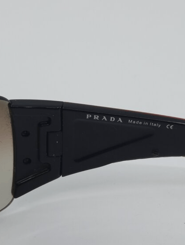 Prada × Vintage PRADA Sunglasses Rimless Sport Metal Frame Shield Wrap Size ONE SIZE - 5 Thumbnail