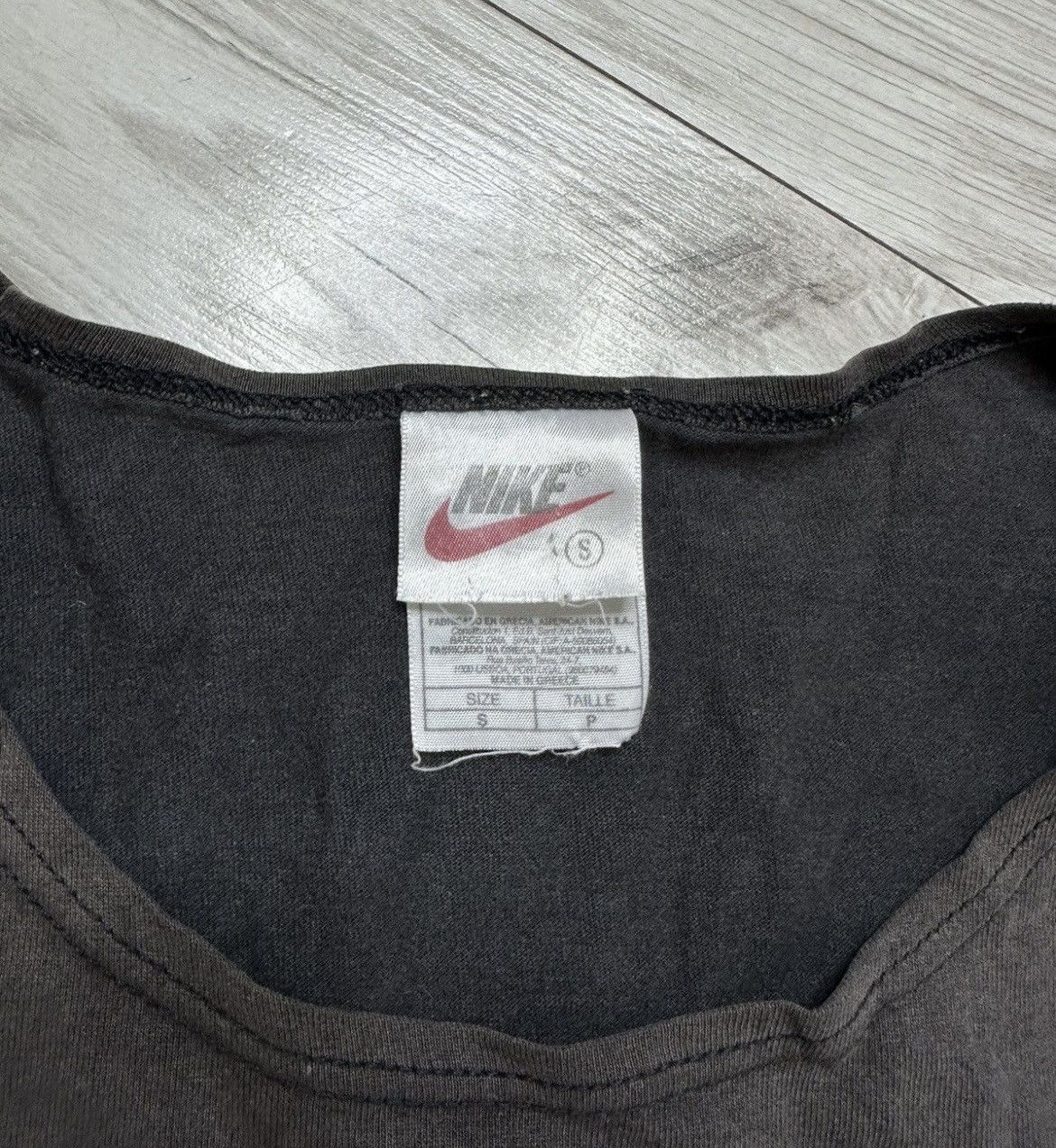 Nike × Stussy × Vintage NIKE 90s Graphic Distressed Trashed Central Logo T-shirt S Size US S / EU 44-46 / 1 - 4 Thumbnail