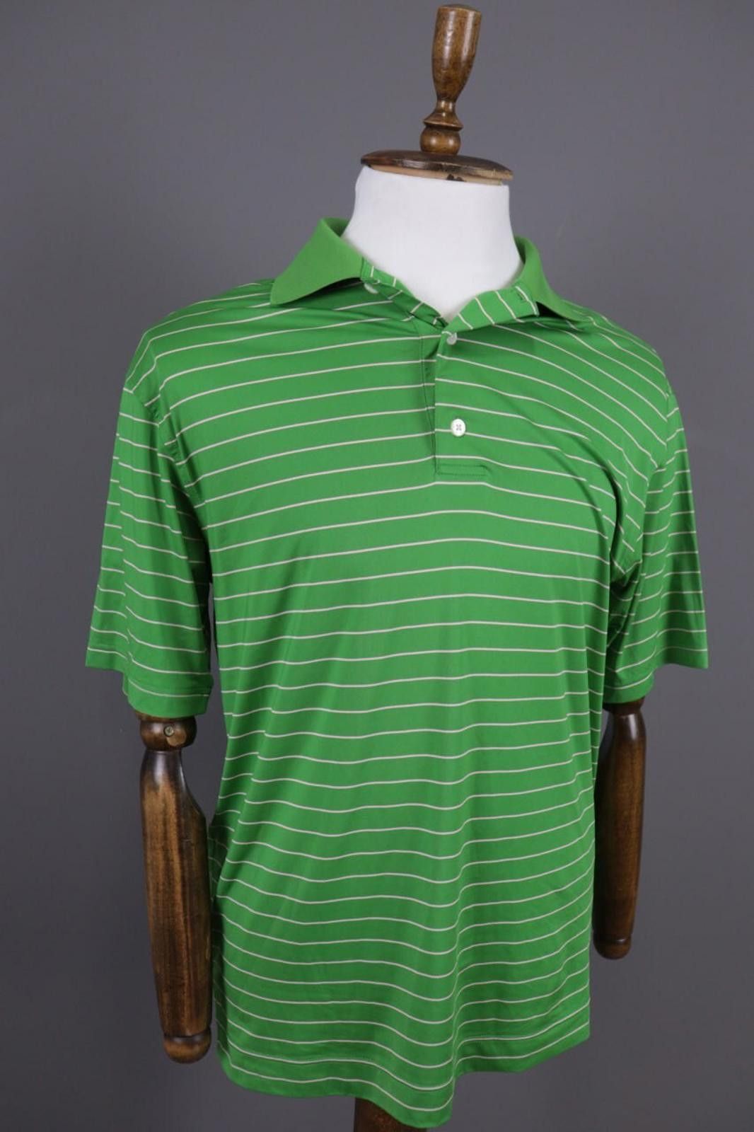 Fjallraven FJ Foot Joy Green Striped Tennis Spots Polo Shirt Size M Size US M / EU 48-50 / 2 - 4 Thumbnail