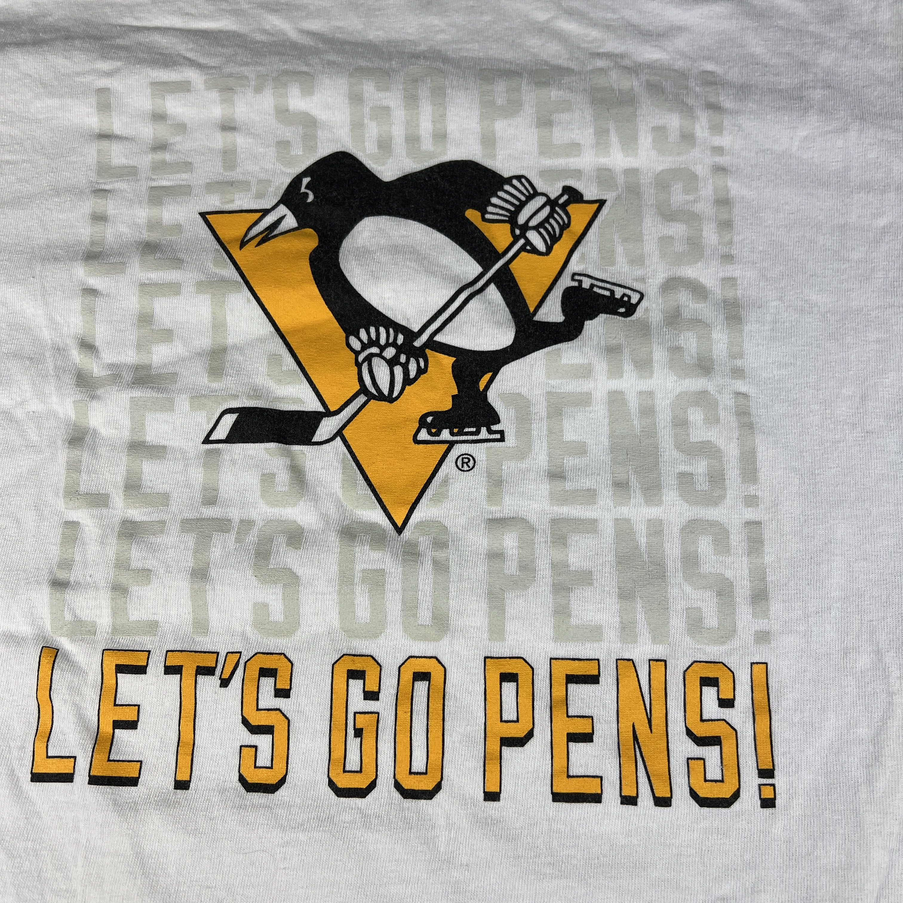 Delta × NHL Y2K NHL Pittsburgh Penguins Promo Shirt Lets Go Logo Tee Size US M / EU 48-50 / 2 - 2 Thumbnail