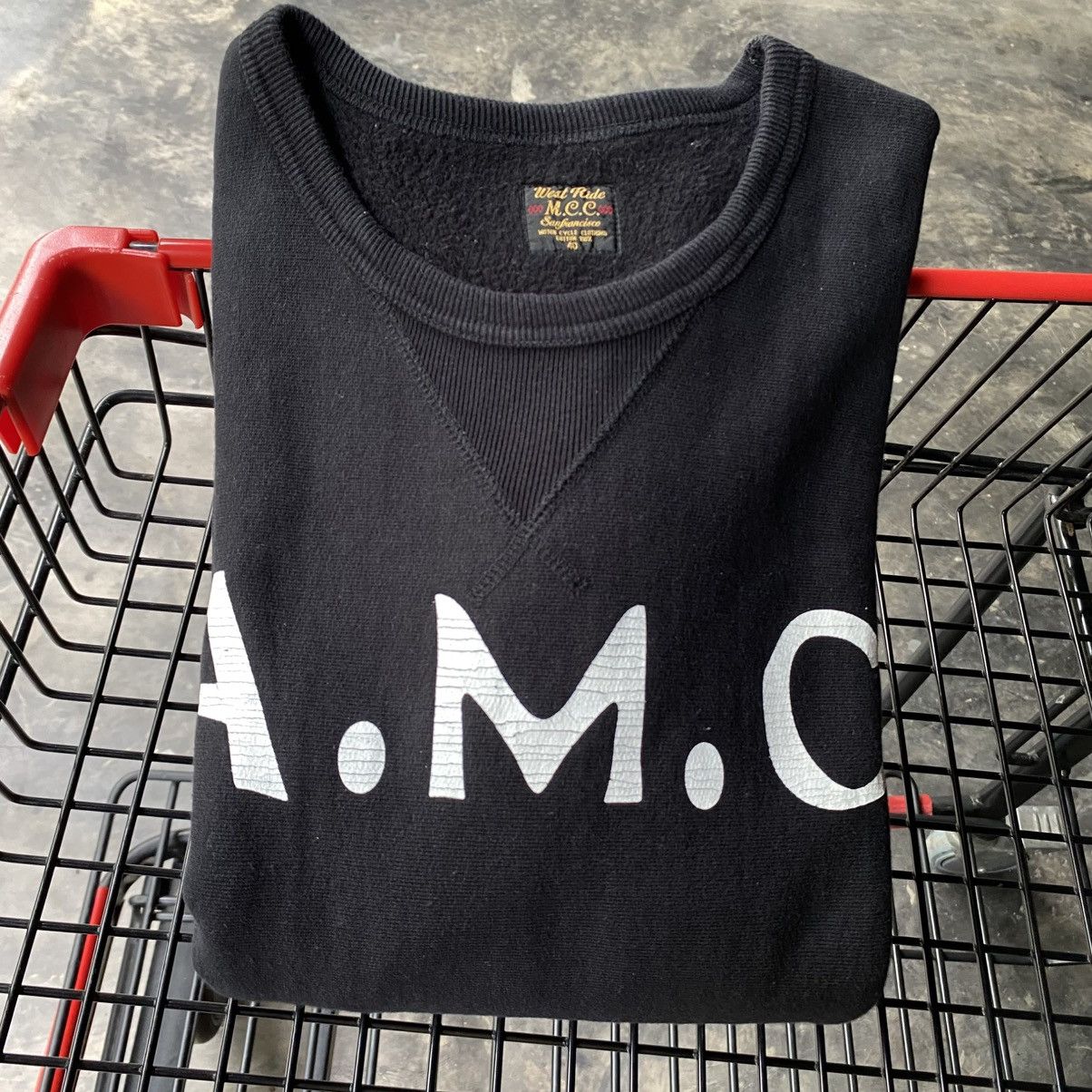 WEST RIDE A.M.C. Black Logo Print Long Sleeve Sweater Size US XXS / EU 40 - 13 Thumbnail