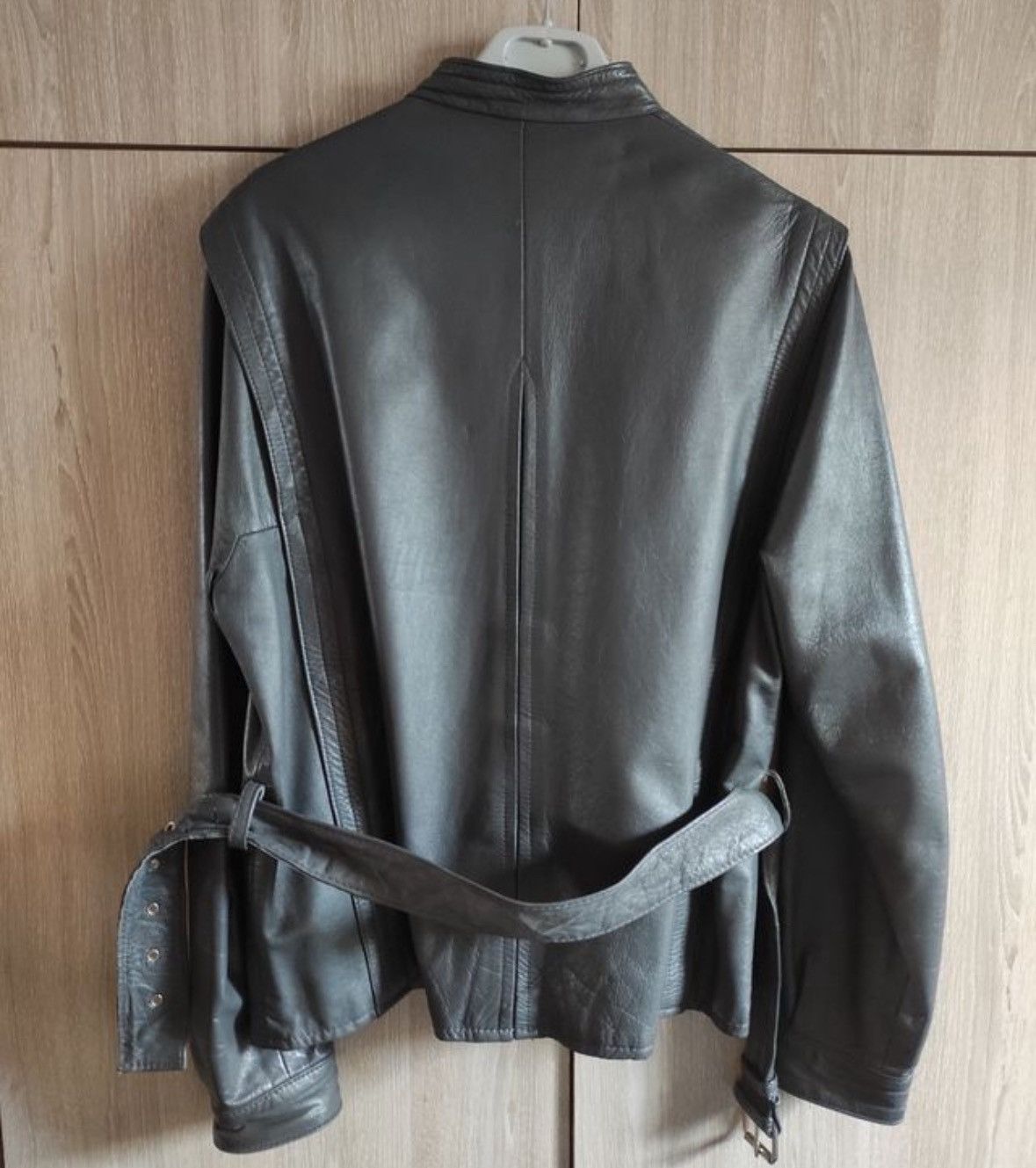 Other Vintage grey leather jacket 44 Size XXL / US 16-18 / IT 52-54 - 3 Thumbnail