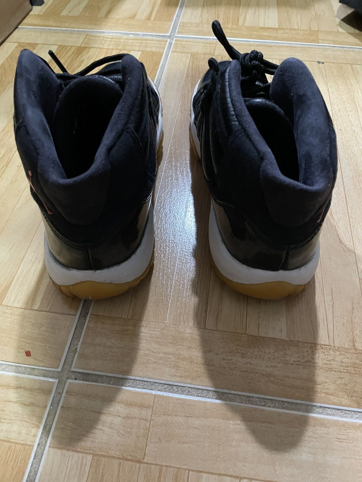 Jordan Brand Air Jordan 11 378038-002 Black Basketball Sneakers Size 5.5y Size US 5.5 / IT 35.5 - 5 Thumbnail