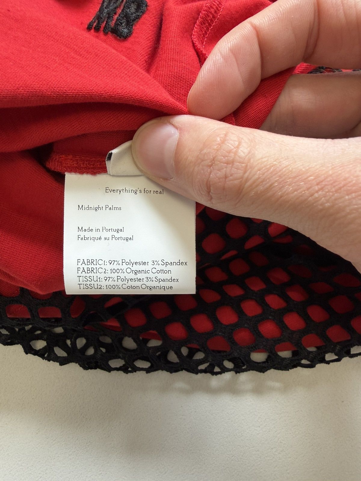 Wales Bonner ‘Record’ Black/Red Mesh Vest Size US M / EU 48-50 / 2 - 13 Thumbnail
